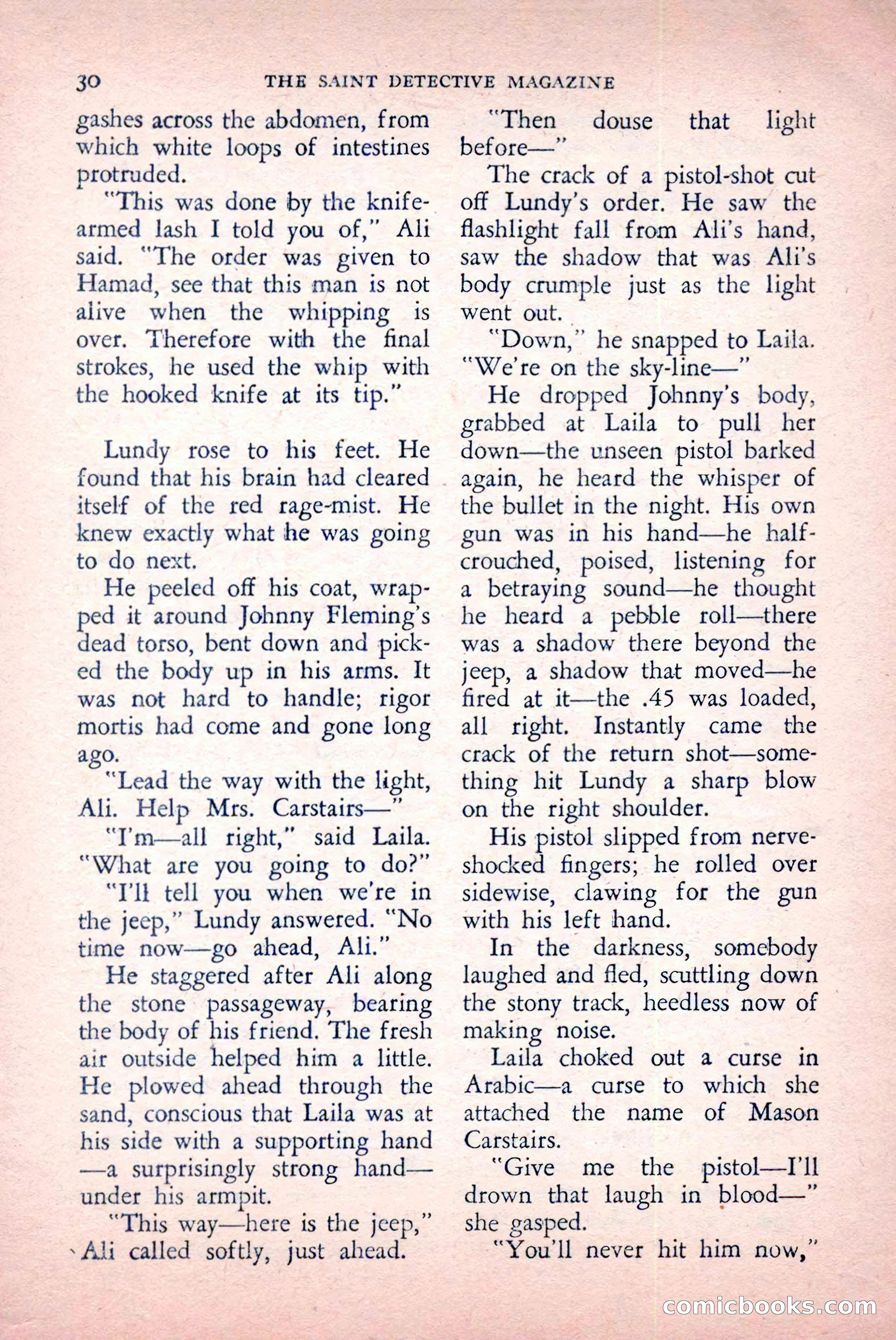 The Saint Detective Magazine, May 1957 — page 32 of 148