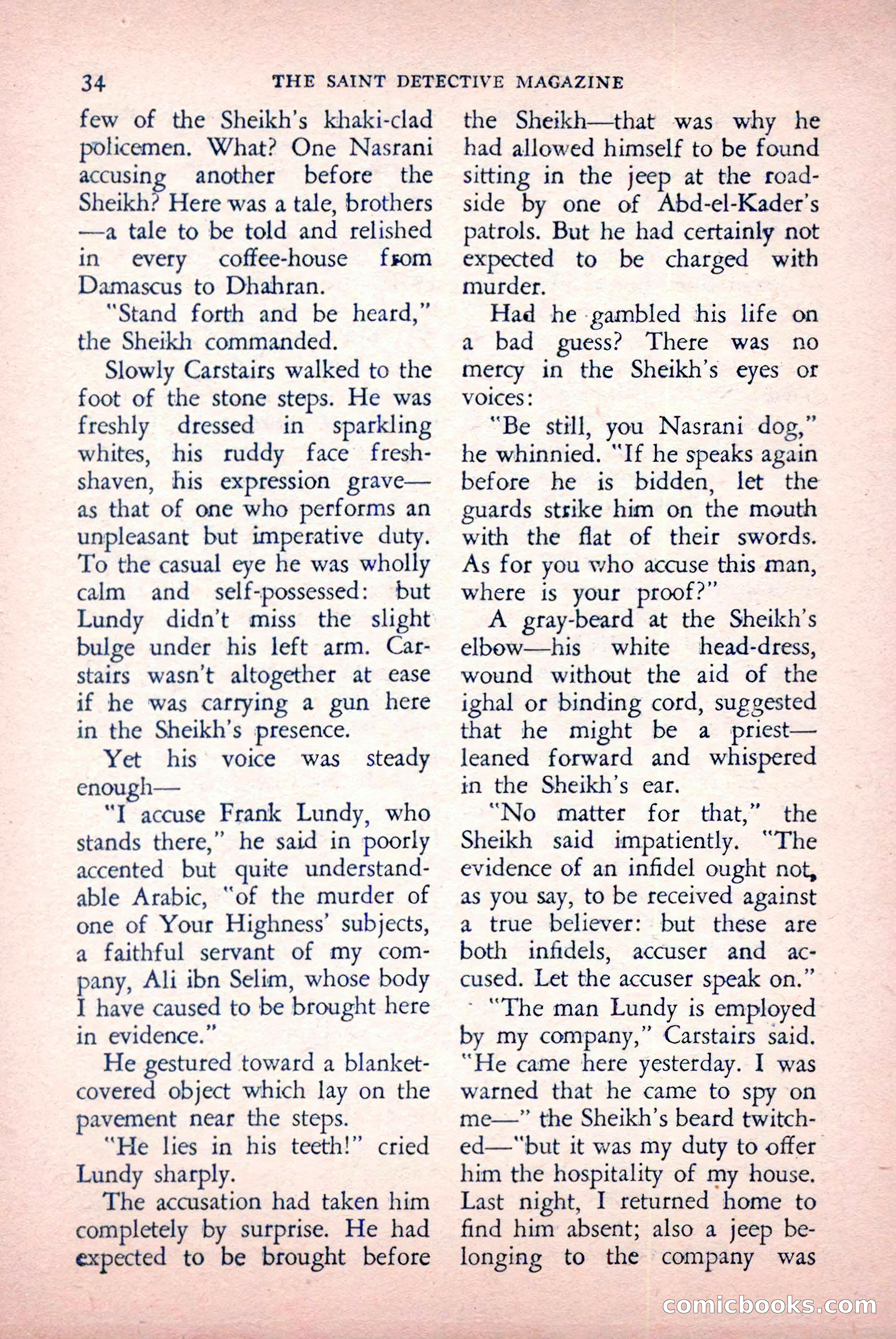 The Saint Detective Magazine, May 1957 — page 36 of 148