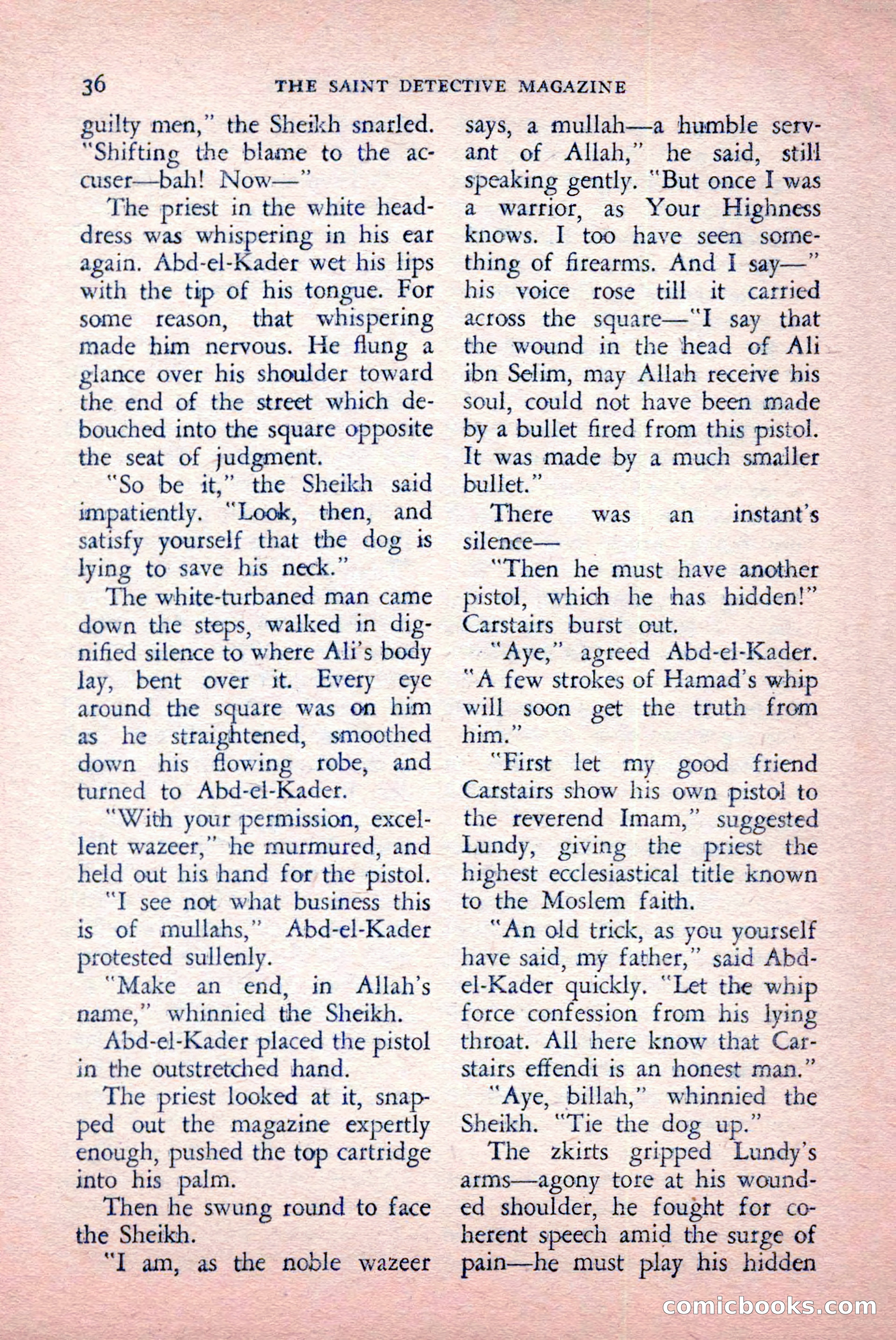 The Saint Detective Magazine, May 1957 — page 38 of 148