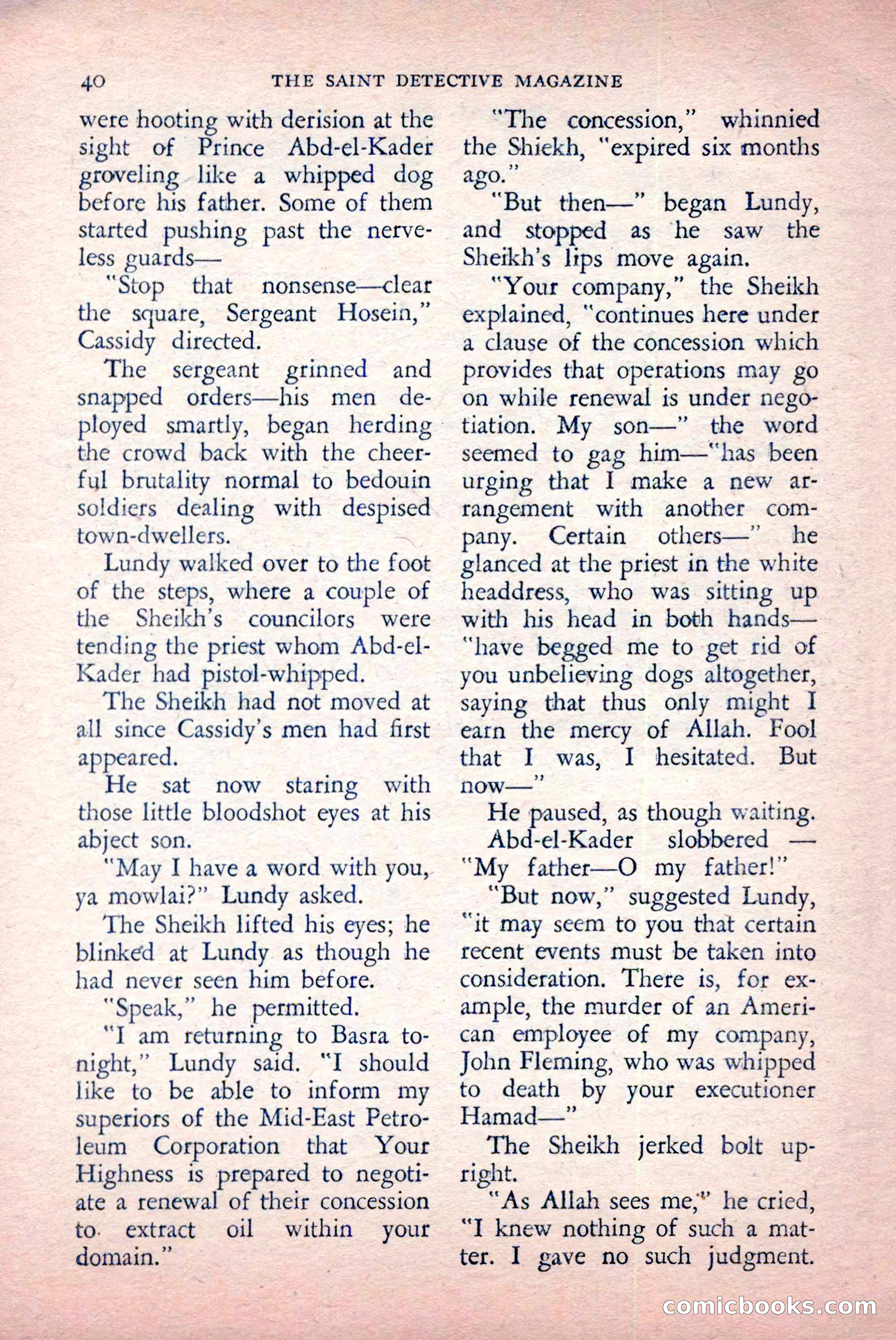 The Saint Detective Magazine, May 1957 — page 42 of 148