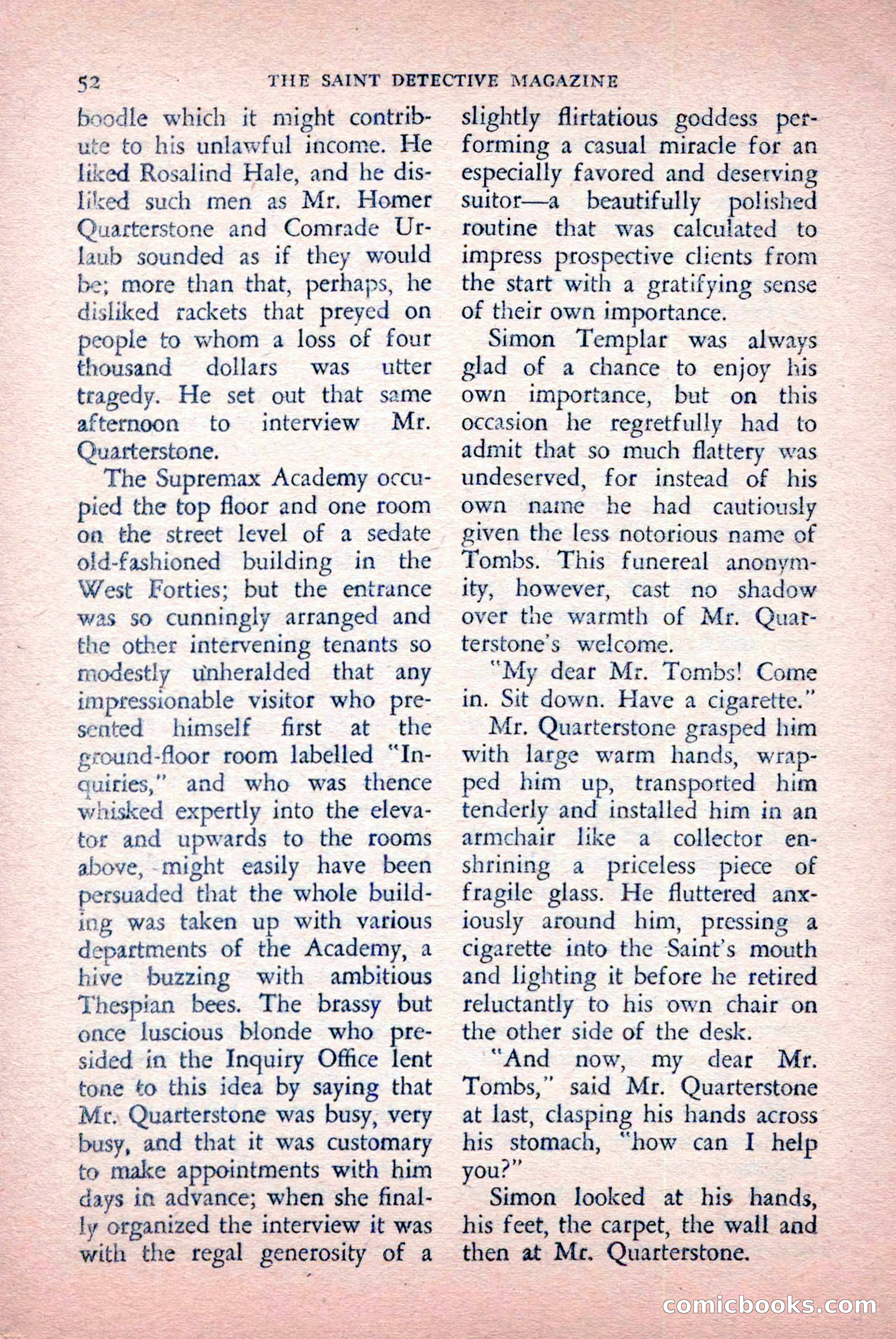 The Saint Detective Magazine, May 1957 — page 54 of 148