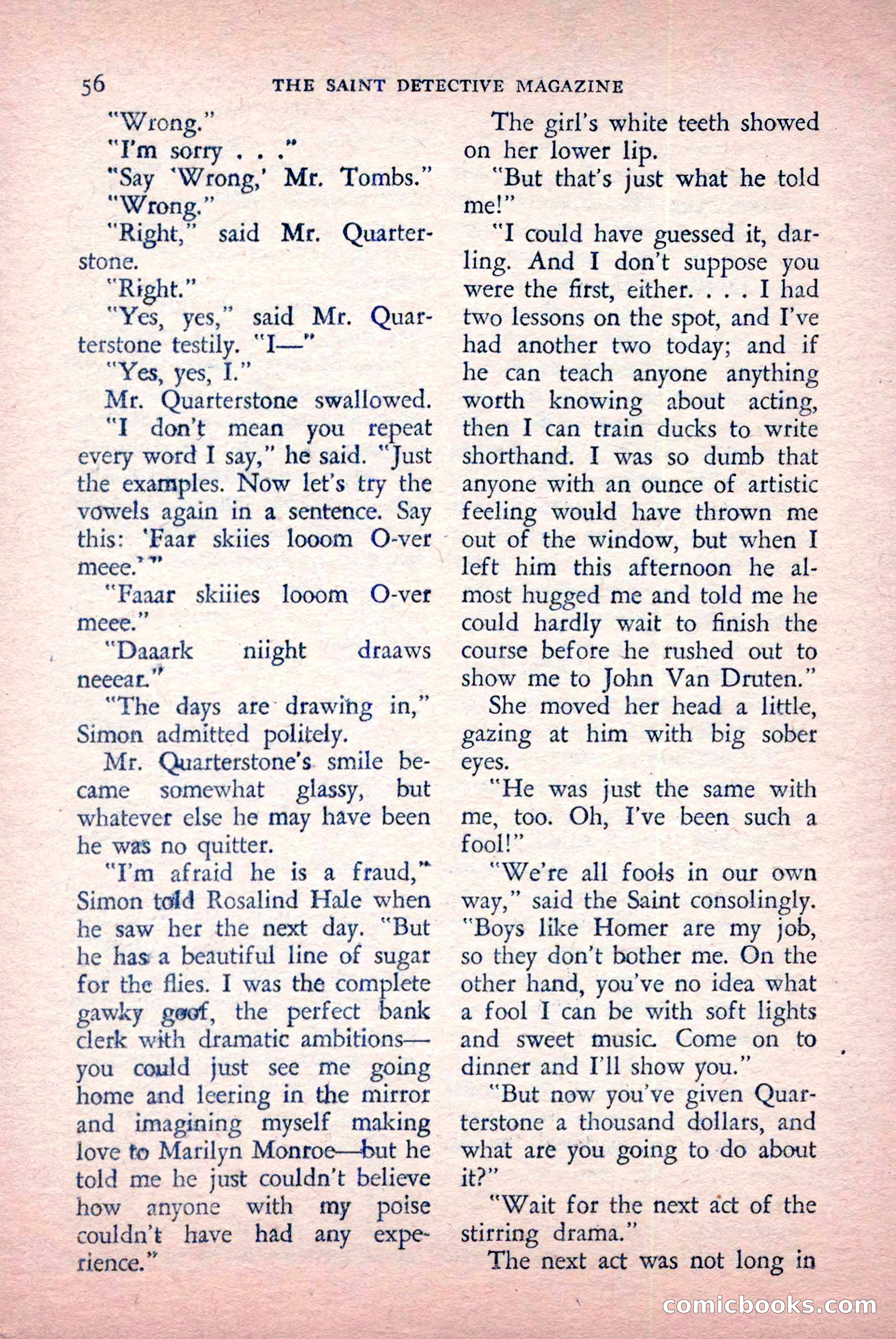 The Saint Detective Magazine, May 1957 — page 58 of 148