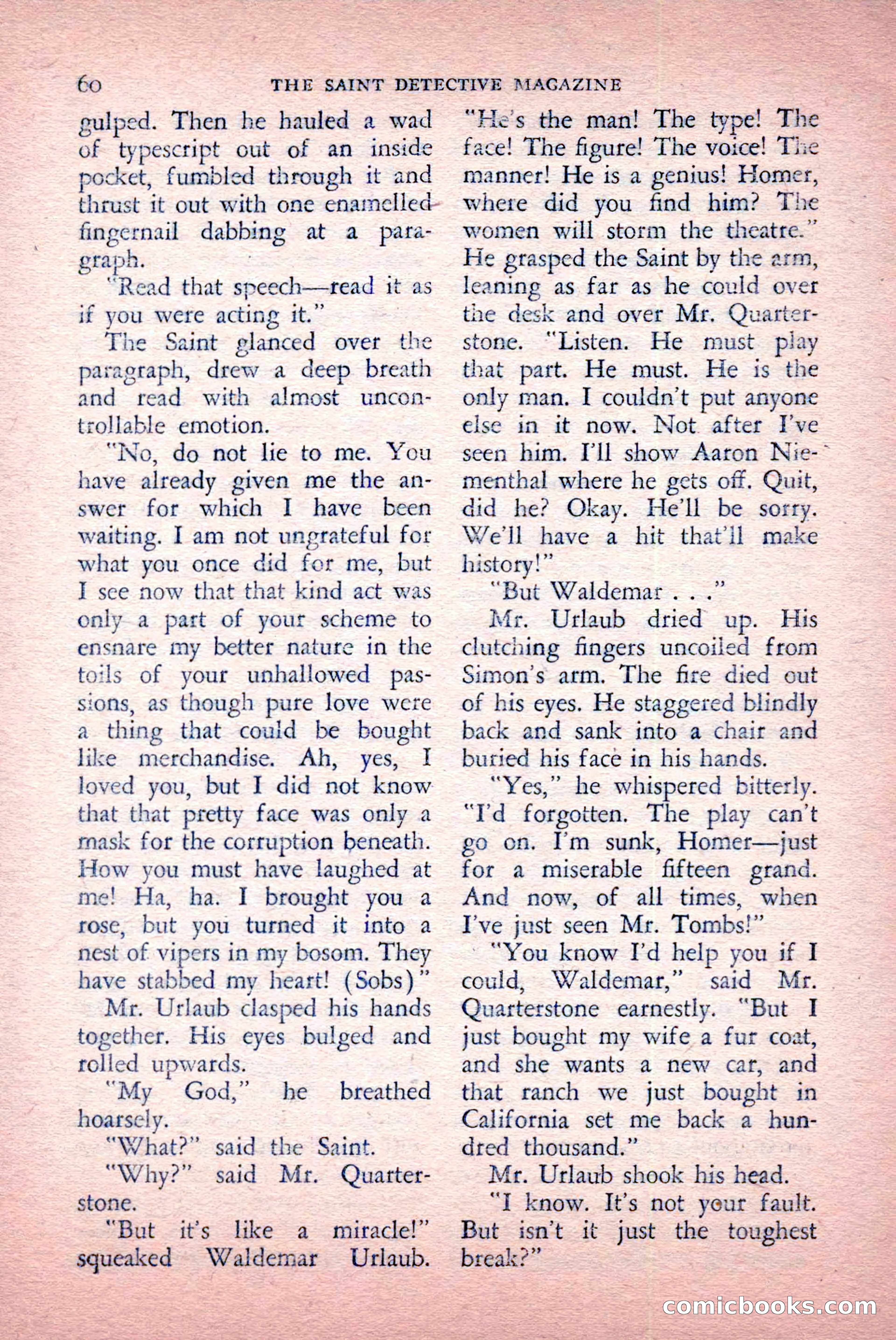 The Saint Detective Magazine, May 1957 — page 62 of 148