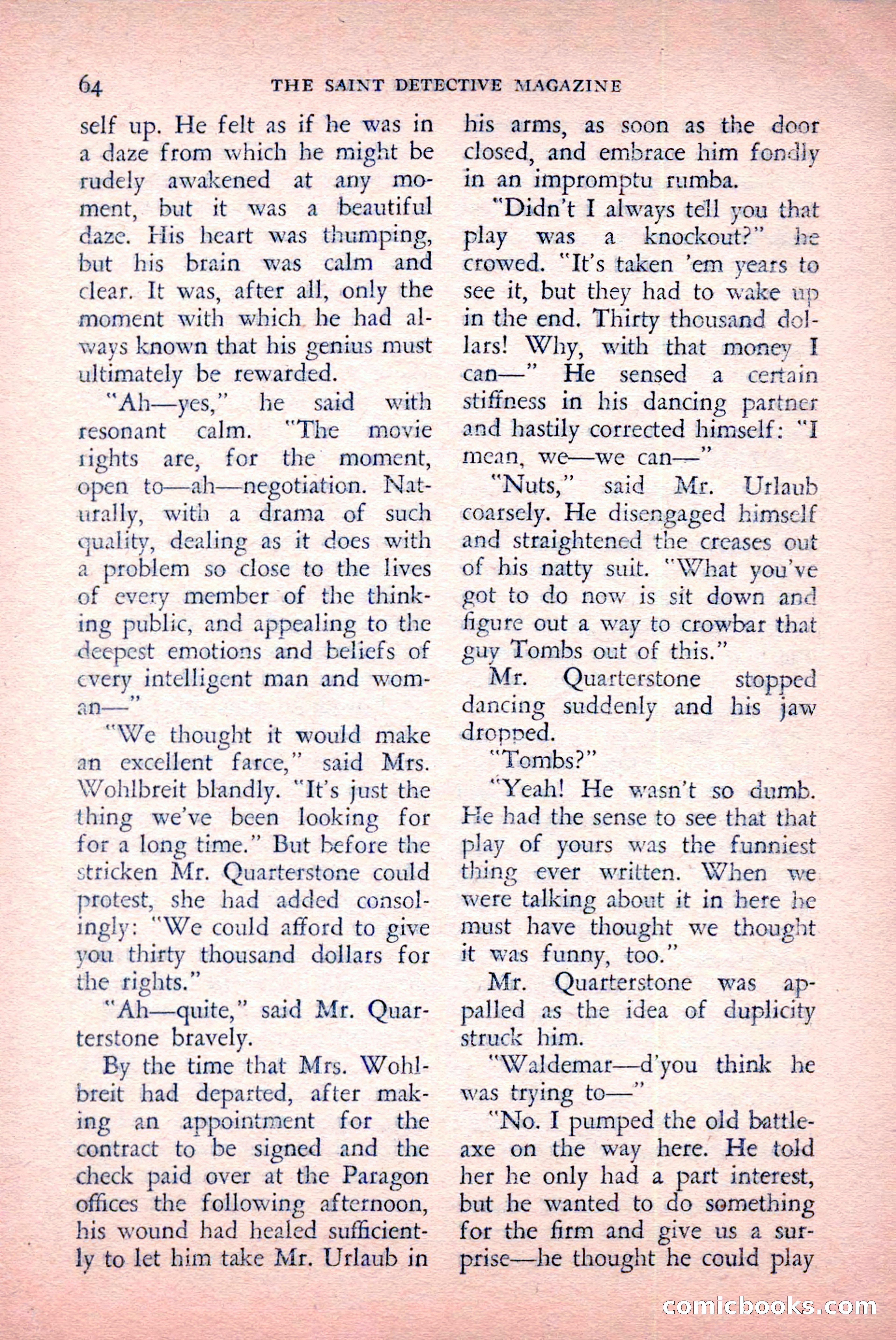 The Saint Detective Magazine, May 1957 — page 66 of 148