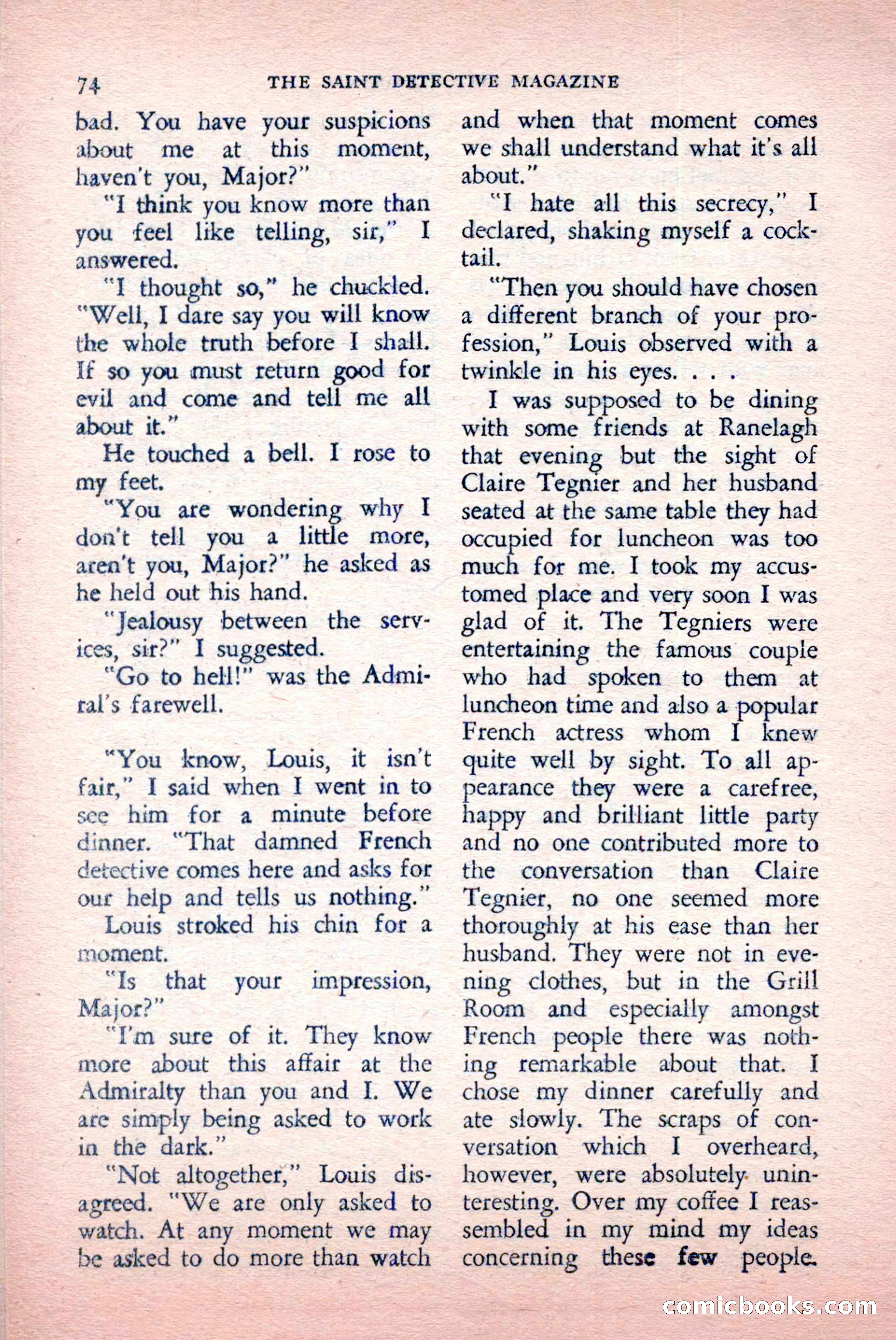 The Saint Detective Magazine, May 1957 — page 76 of 148