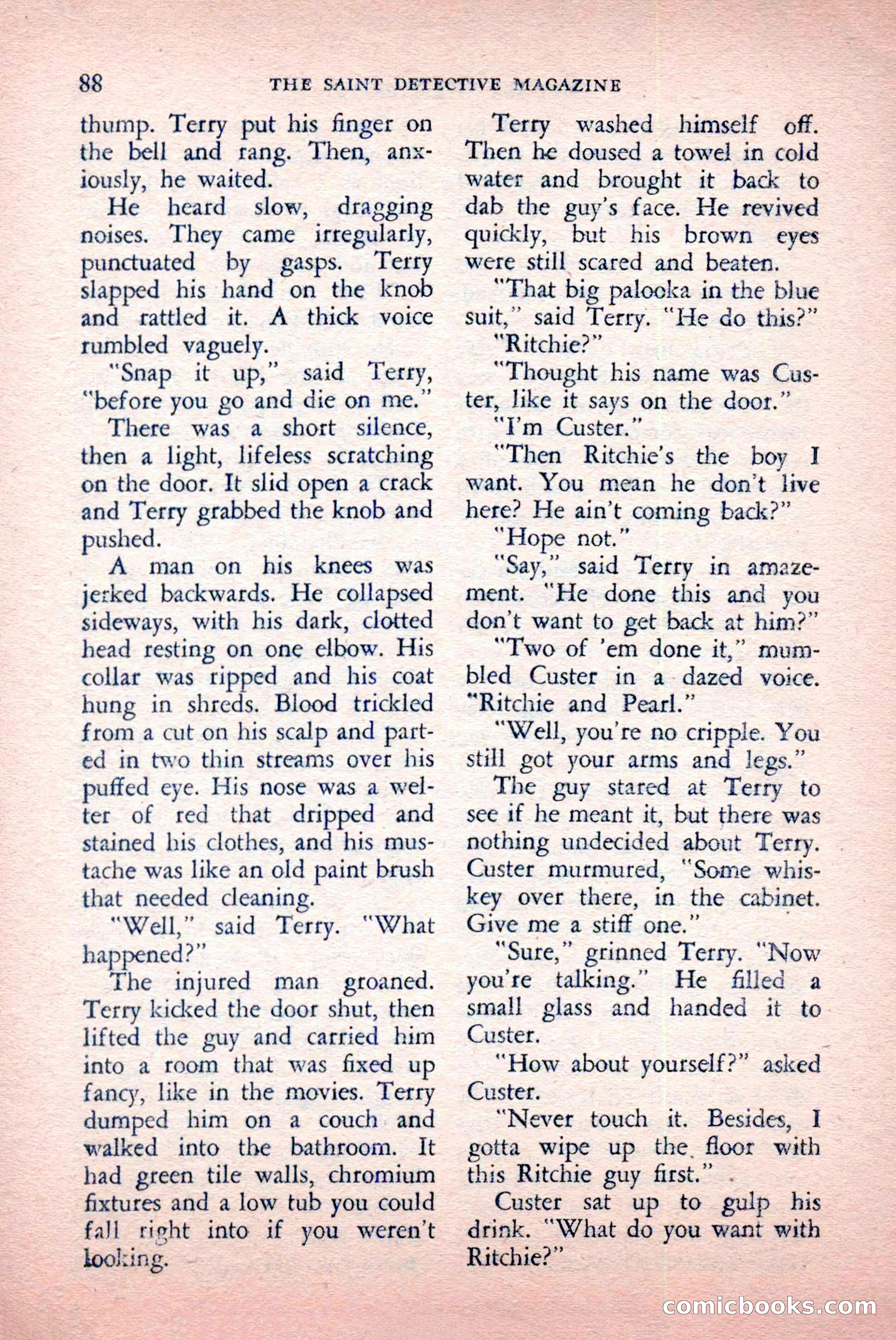 The Saint Detective Magazine, May 1957 — page 90 of 148