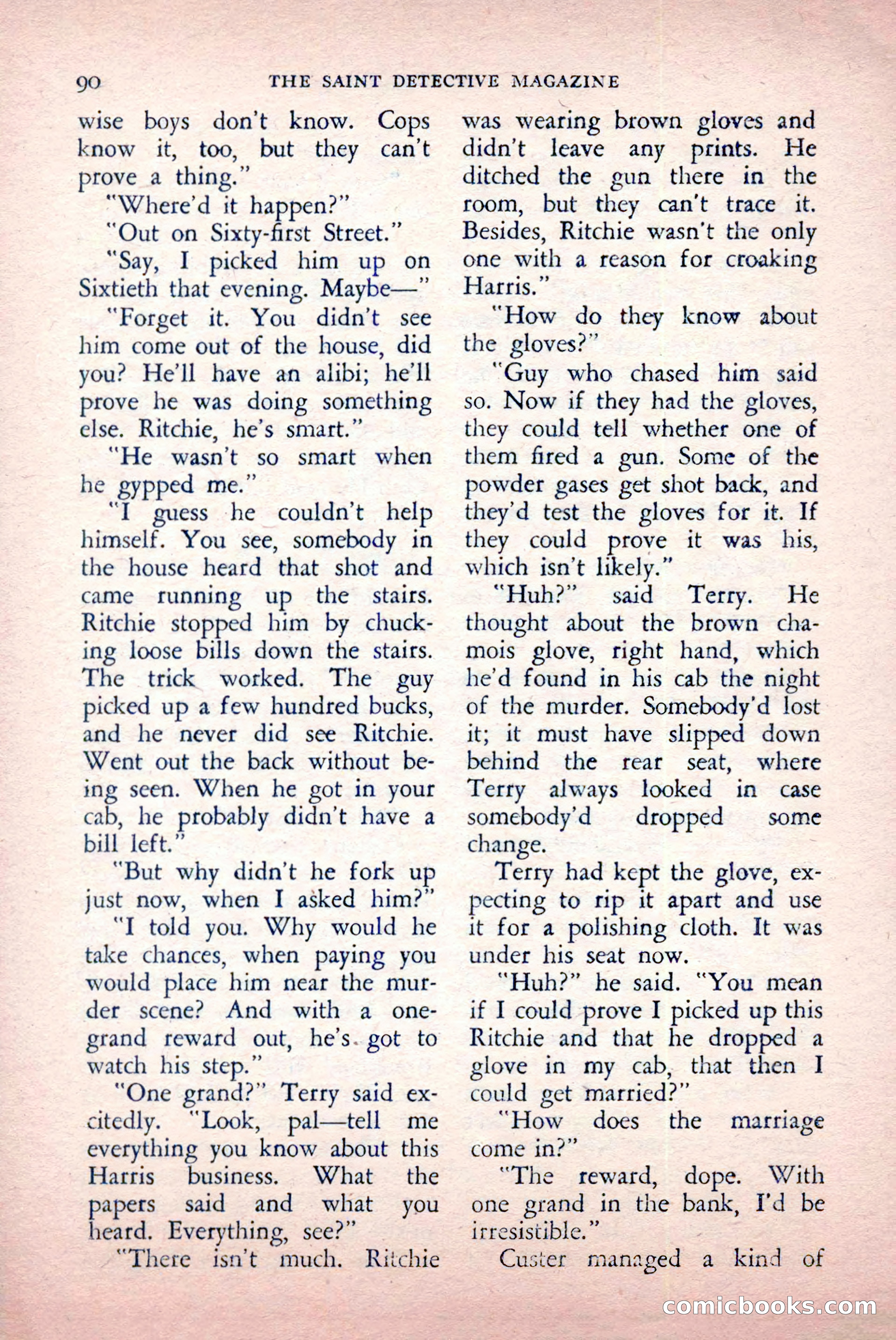 The Saint Detective Magazine, May 1957 — page 92 of 148