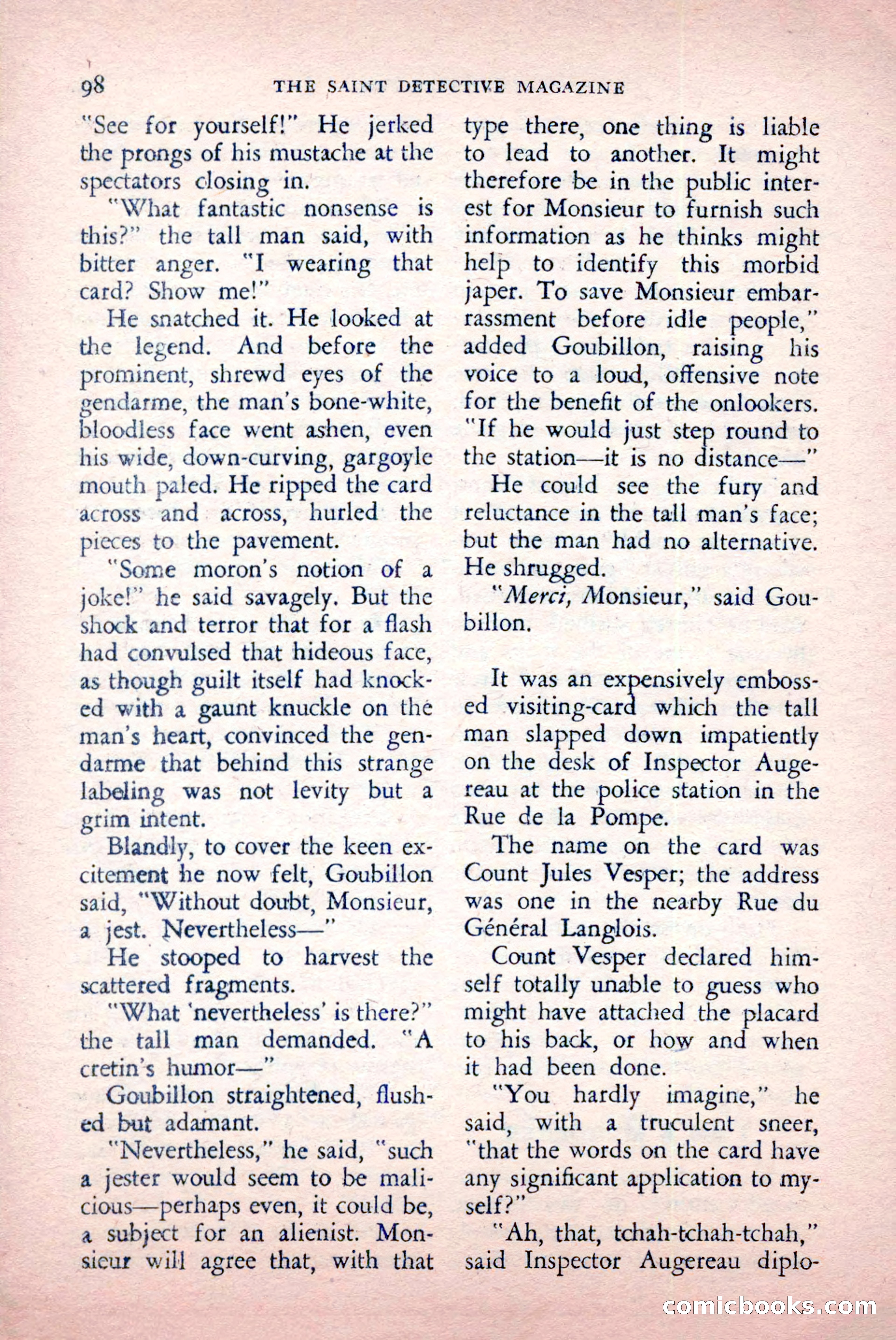 The Saint Detective Magazine, May 1957 — page 100 of 148