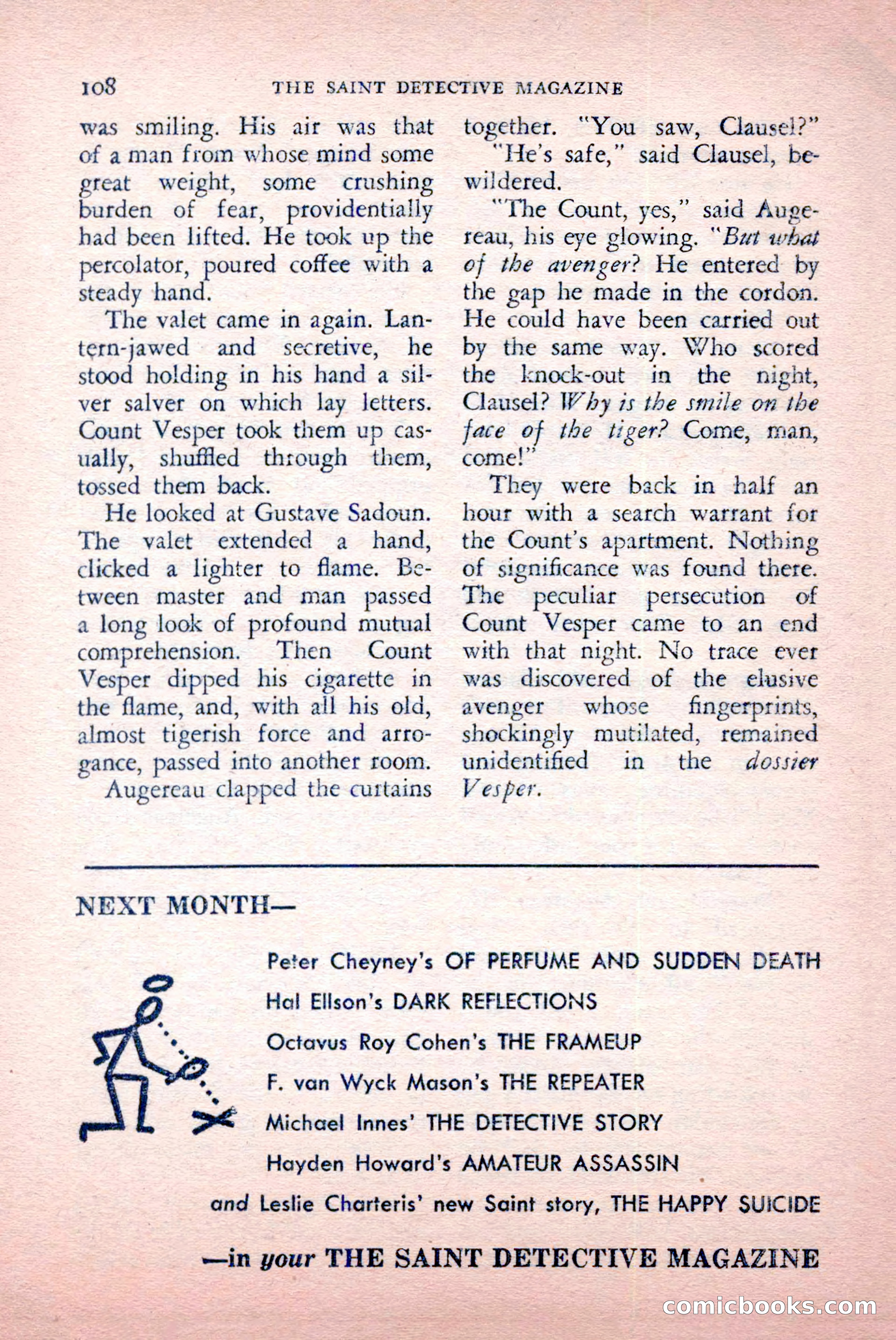 The Saint Detective Magazine, May 1957 — page 110 of 148