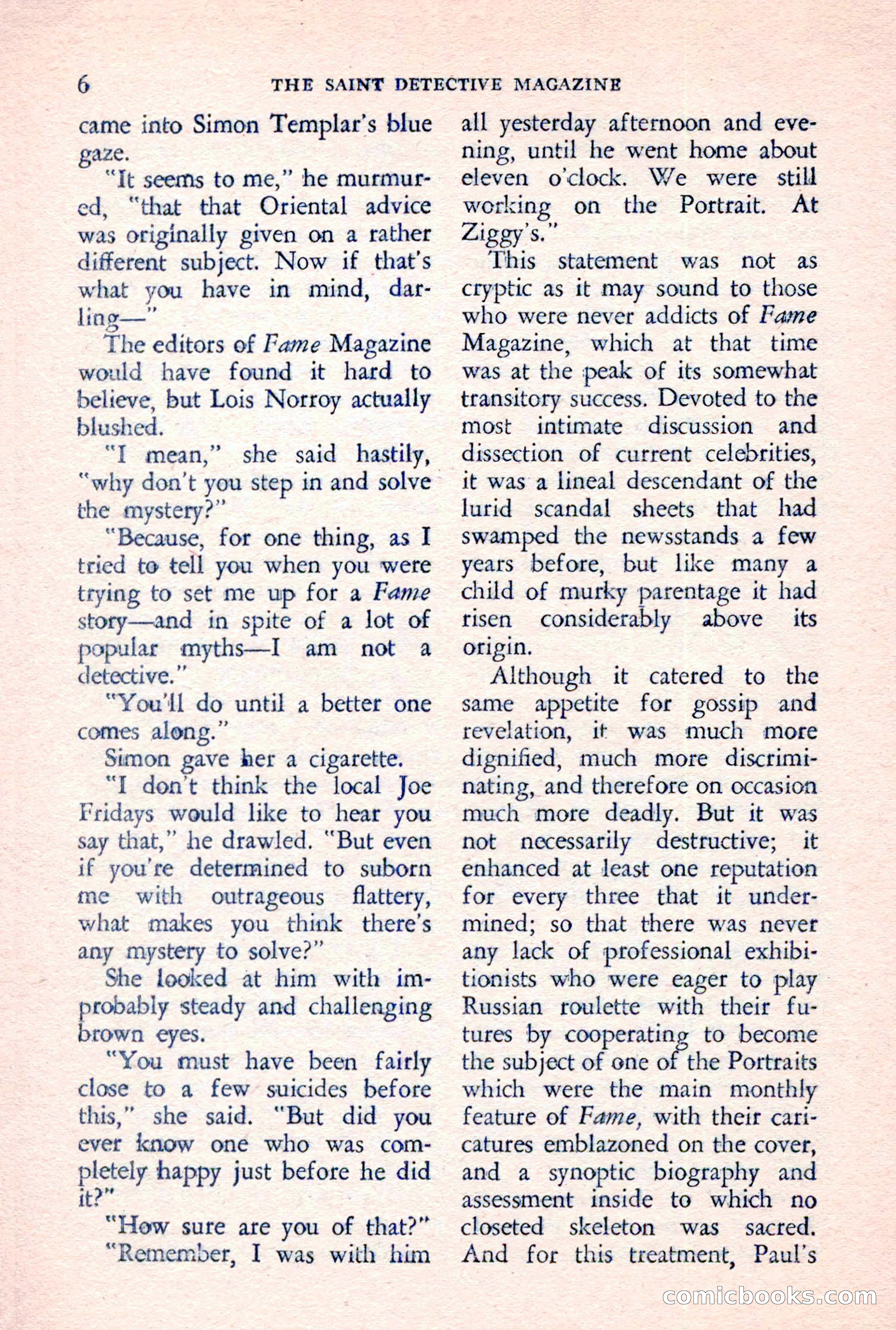 The Saint Detective Magazine, June 1957 — page 8 of 132