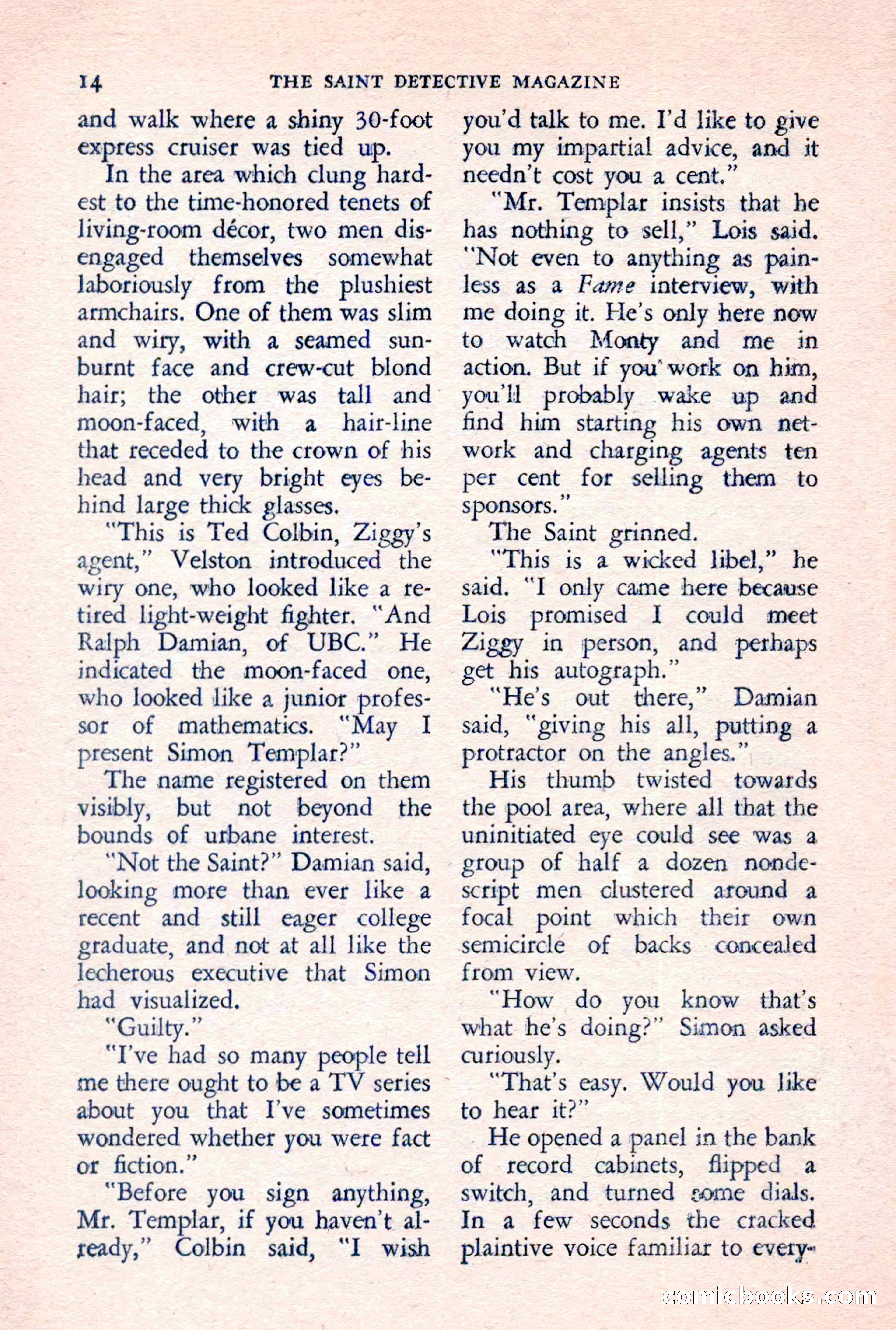 The Saint Detective Magazine, June 1957 — page 16 of 132