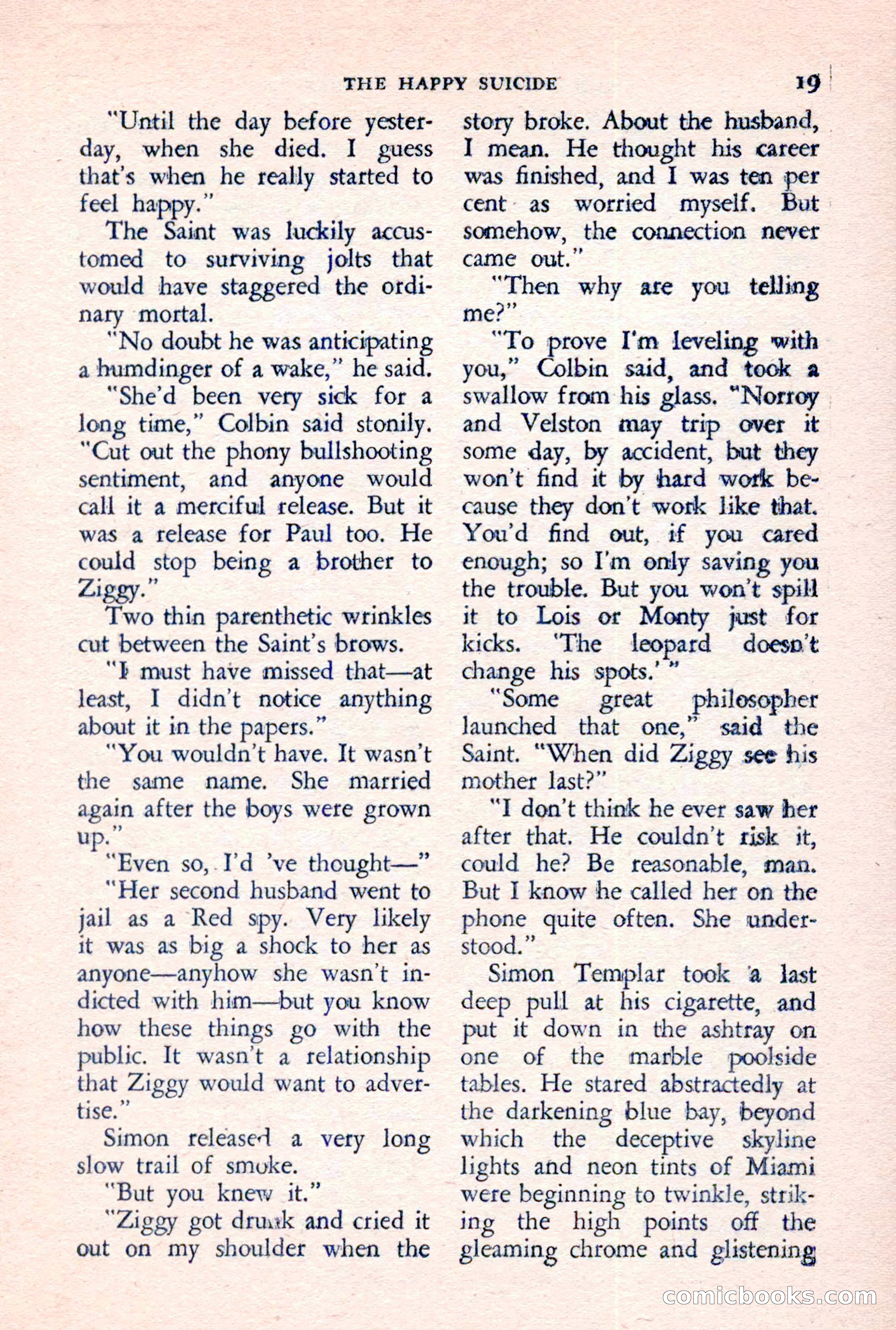 The Saint Detective Magazine, June 1957 — page 21 of 132