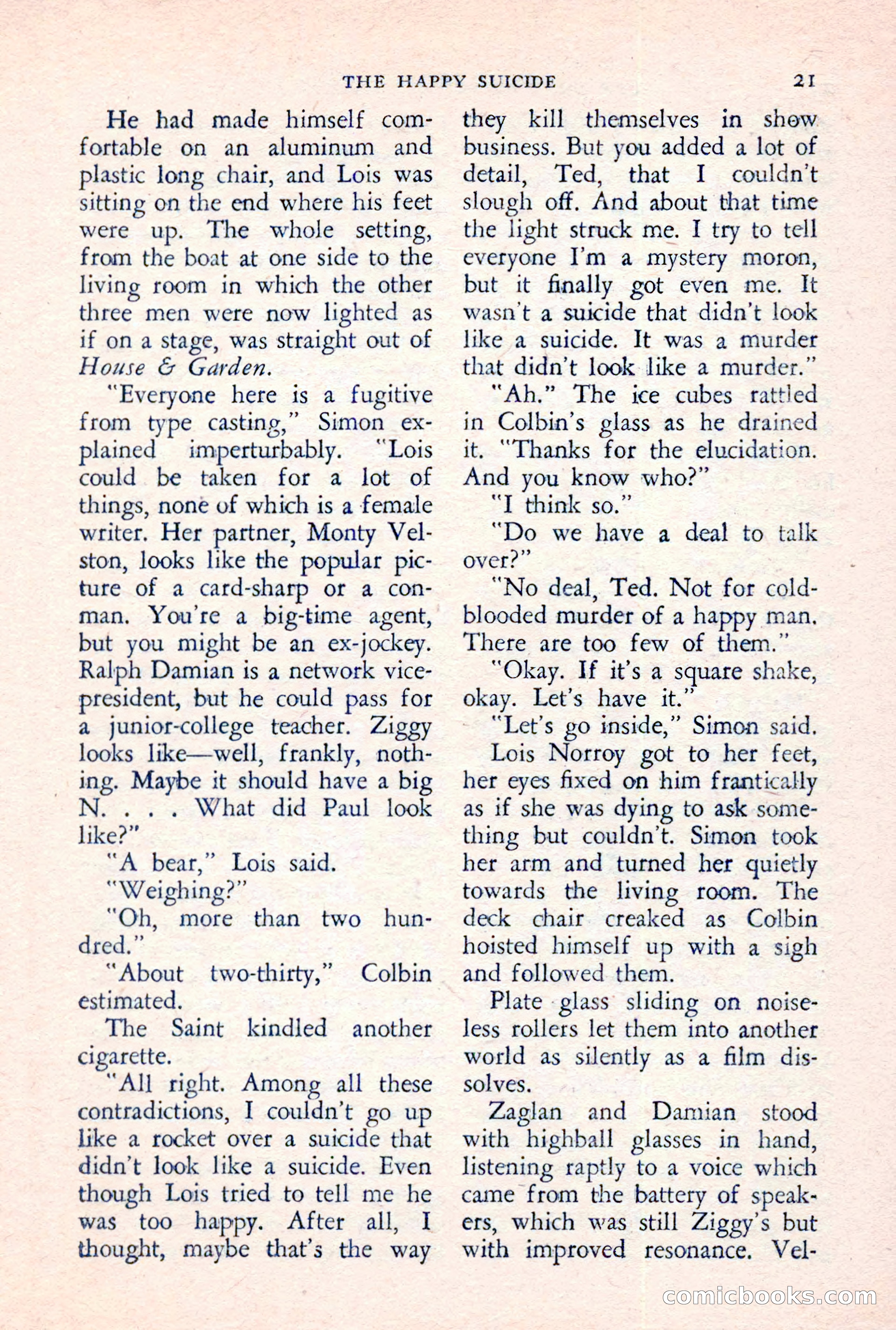 The Saint Detective Magazine, June 1957 — page 23 of 132