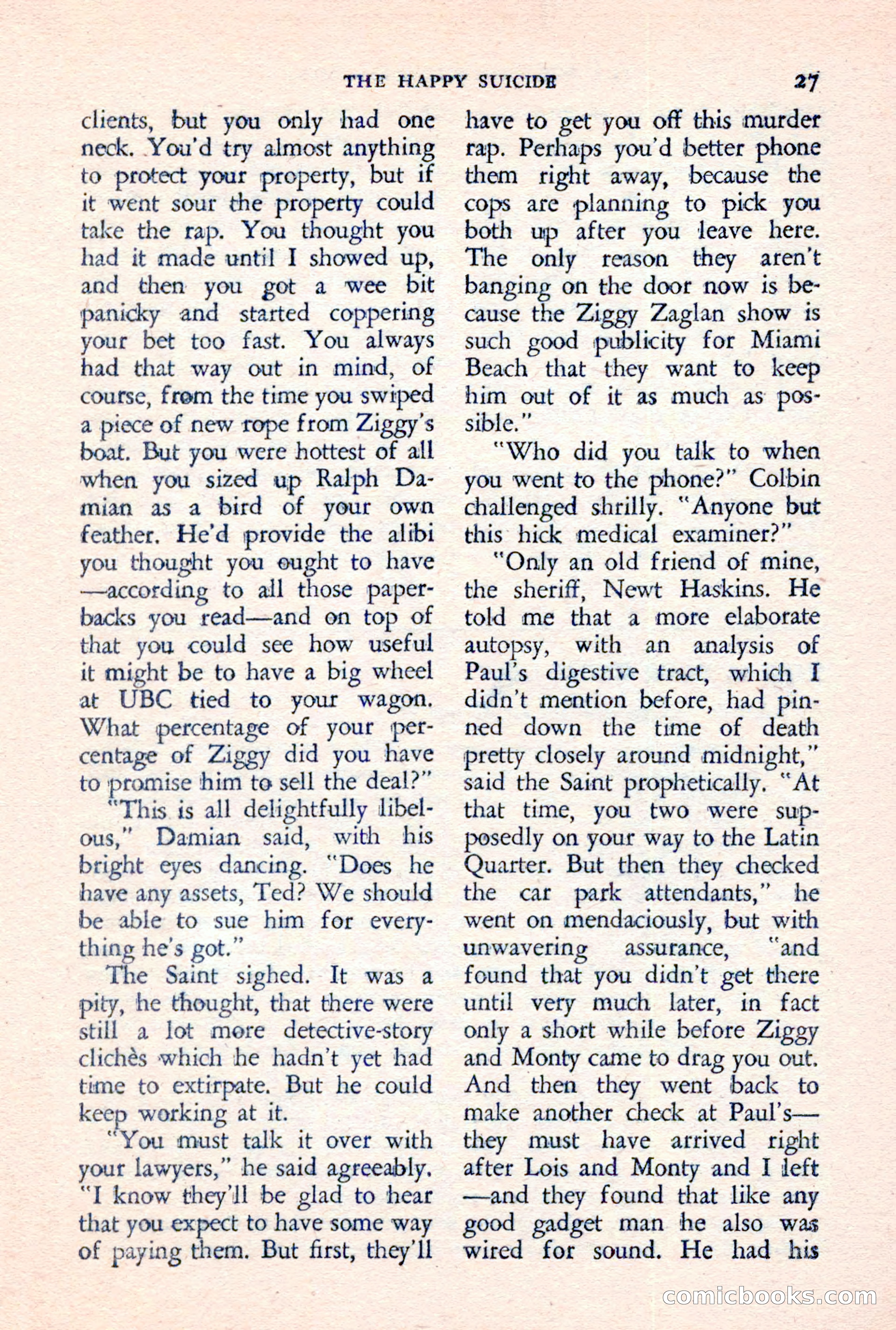 The Saint Detective Magazine, June 1957 — page 29 of 132