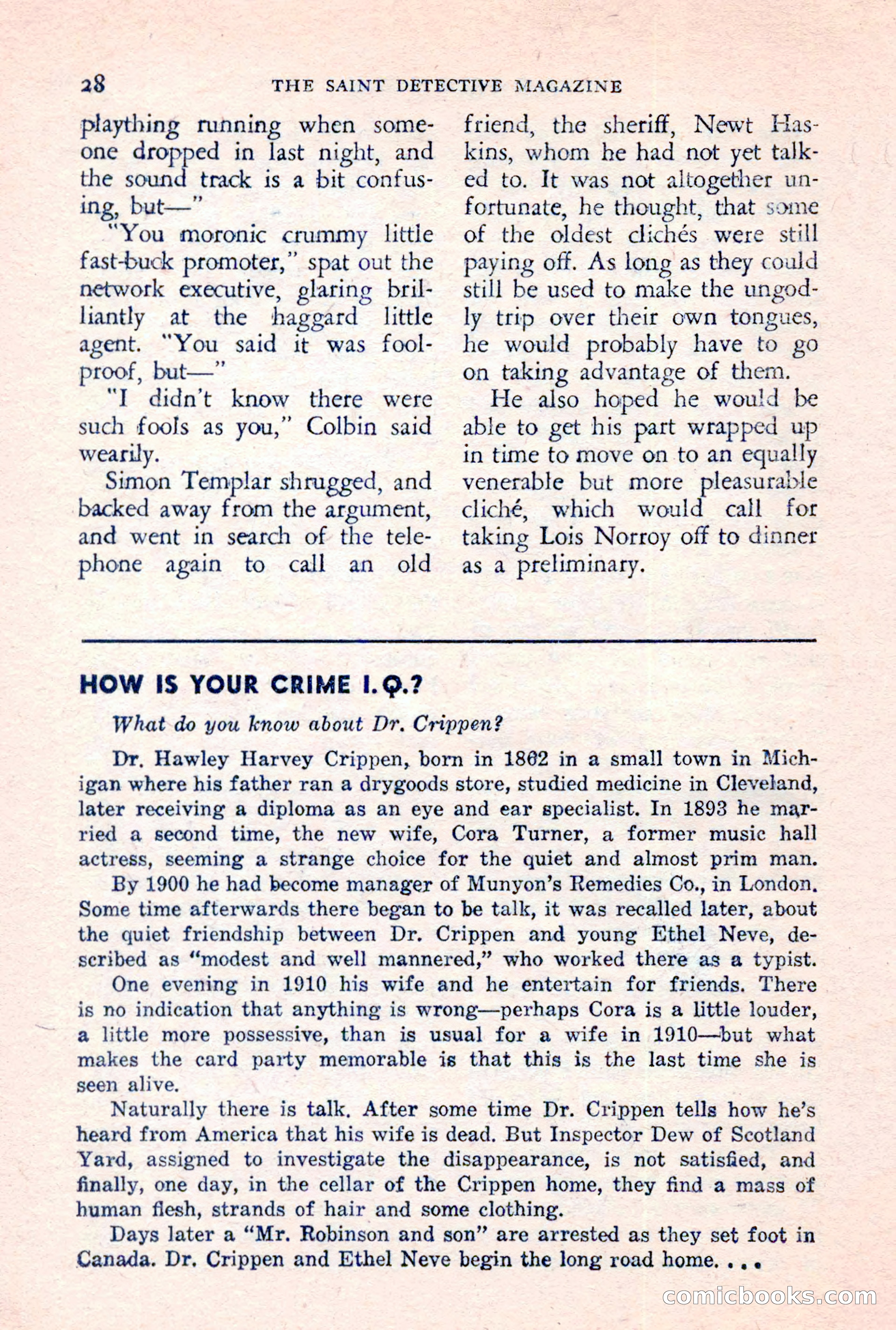 The Saint Detective Magazine, June 1957 — page 30 of 132