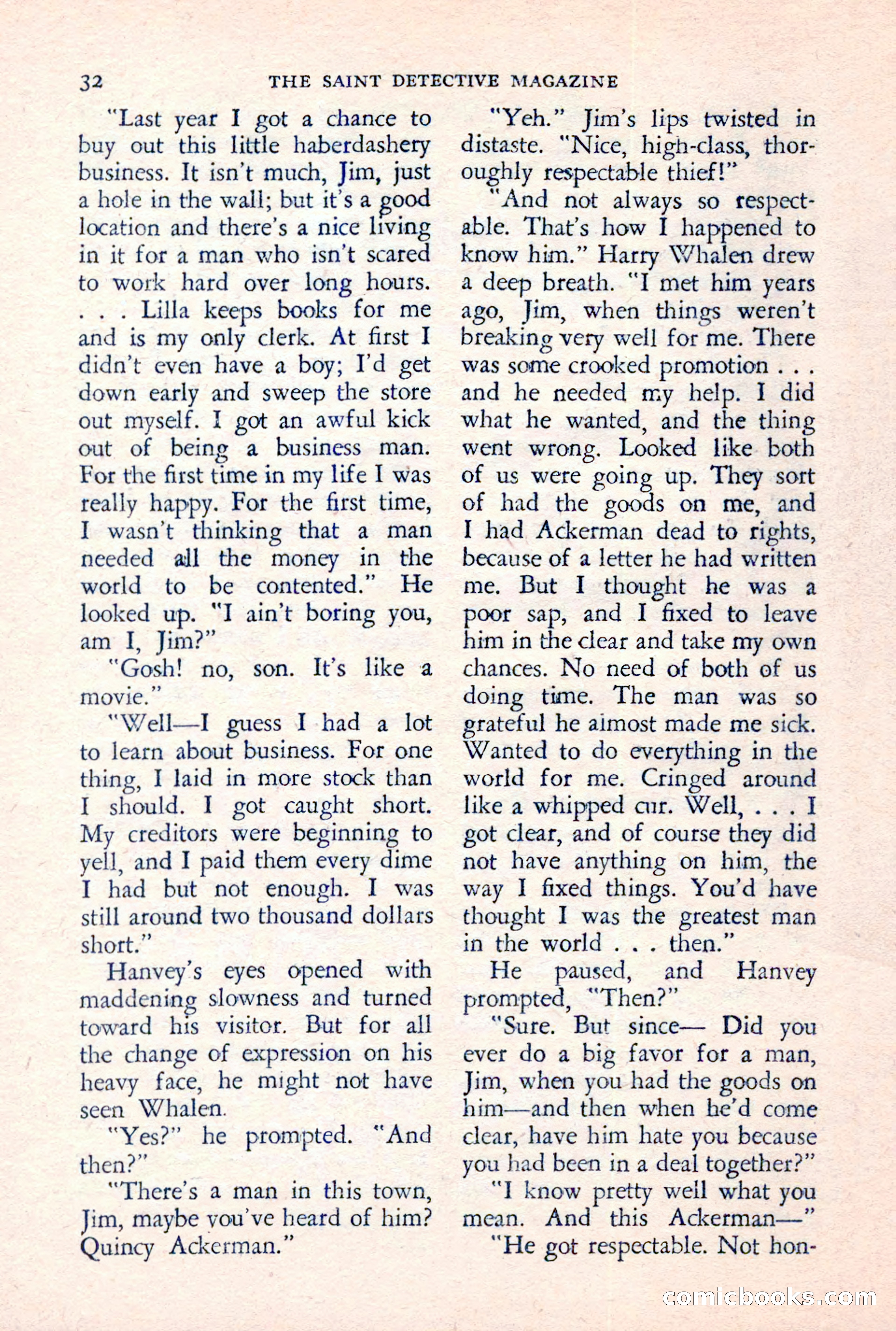The Saint Detective Magazine, June 1957 — page 34 of 132