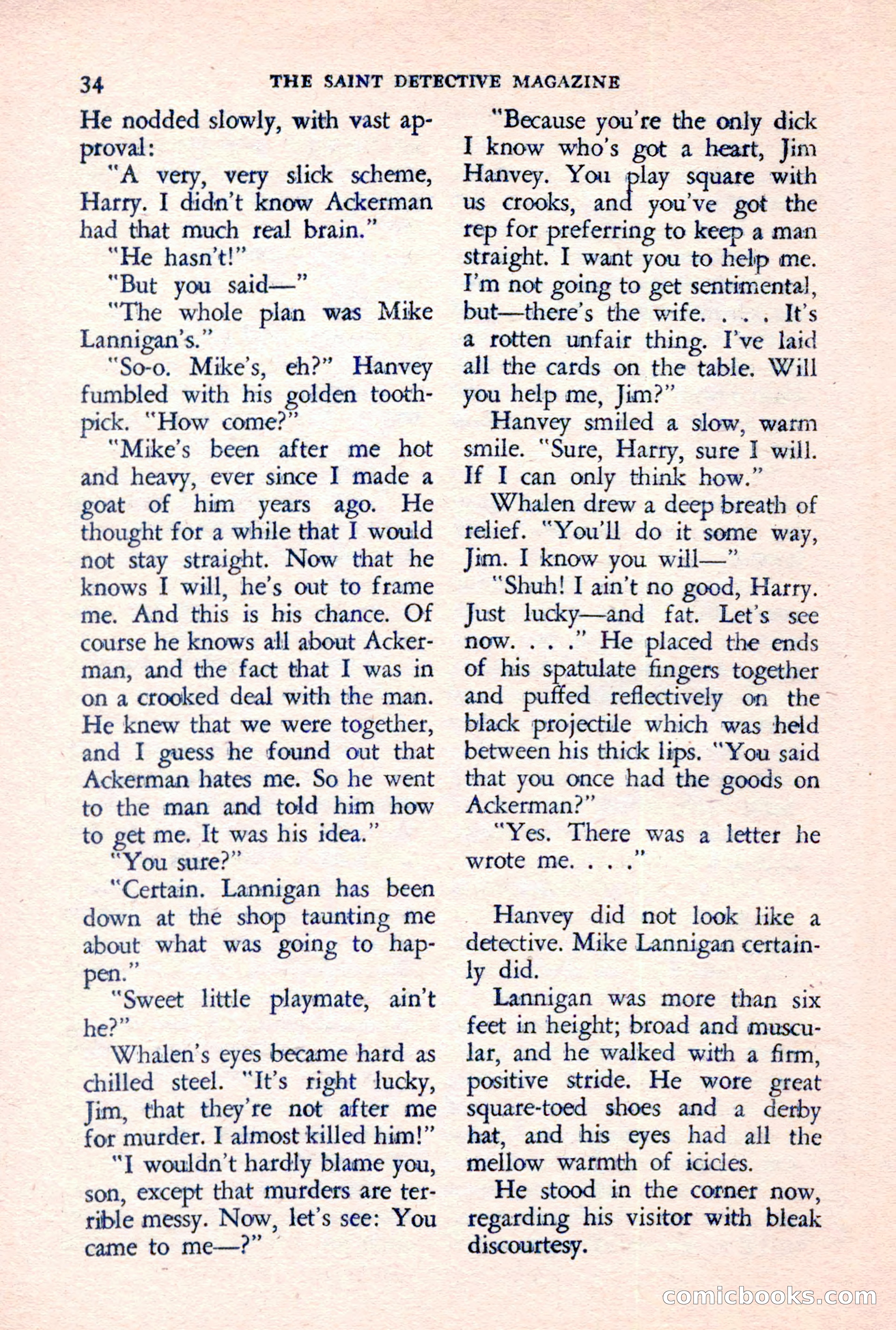 The Saint Detective Magazine, June 1957 — page 36 of 132