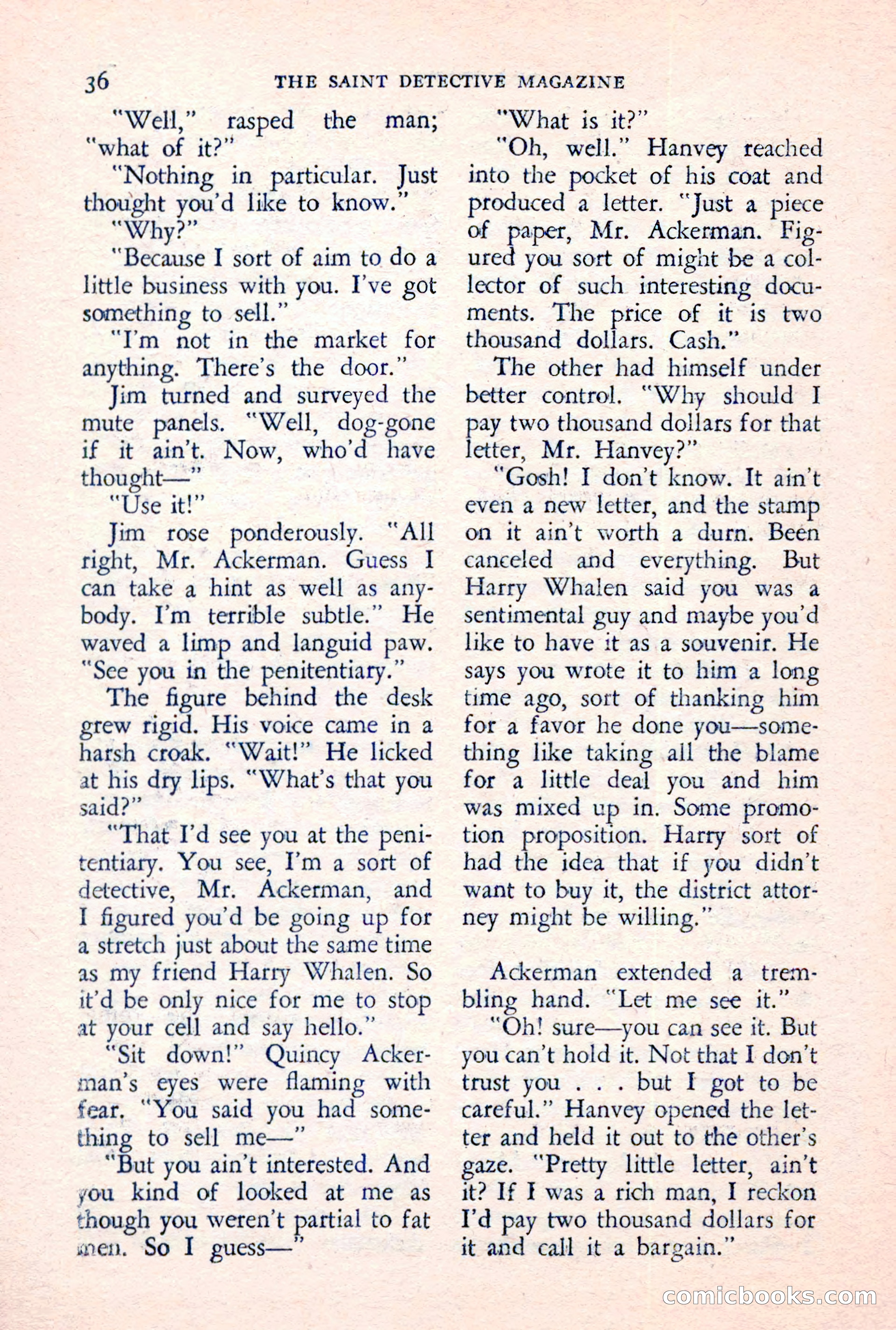 The Saint Detective Magazine, June 1957 — page 38 of 132