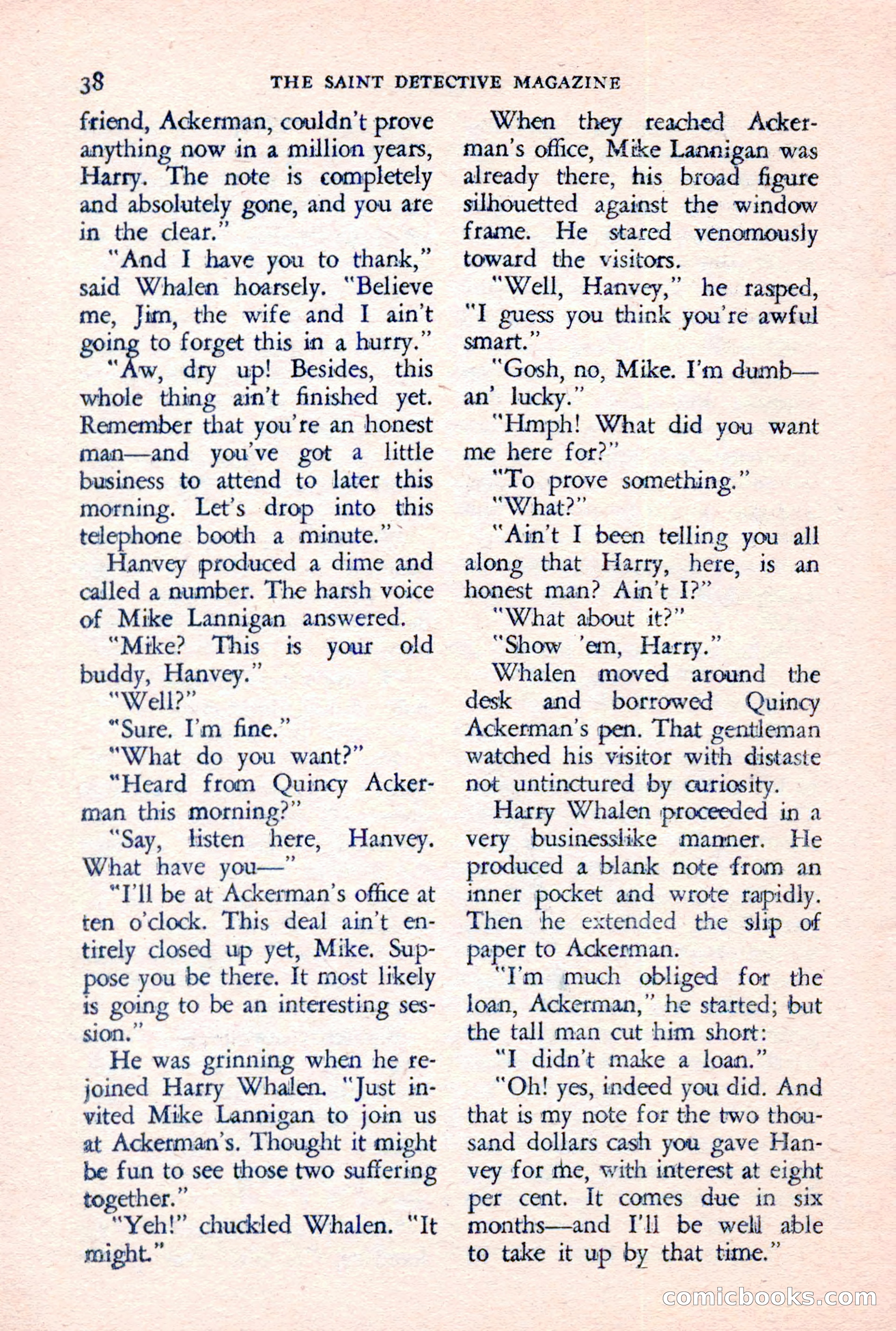 The Saint Detective Magazine, June 1957 — page 40 of 132