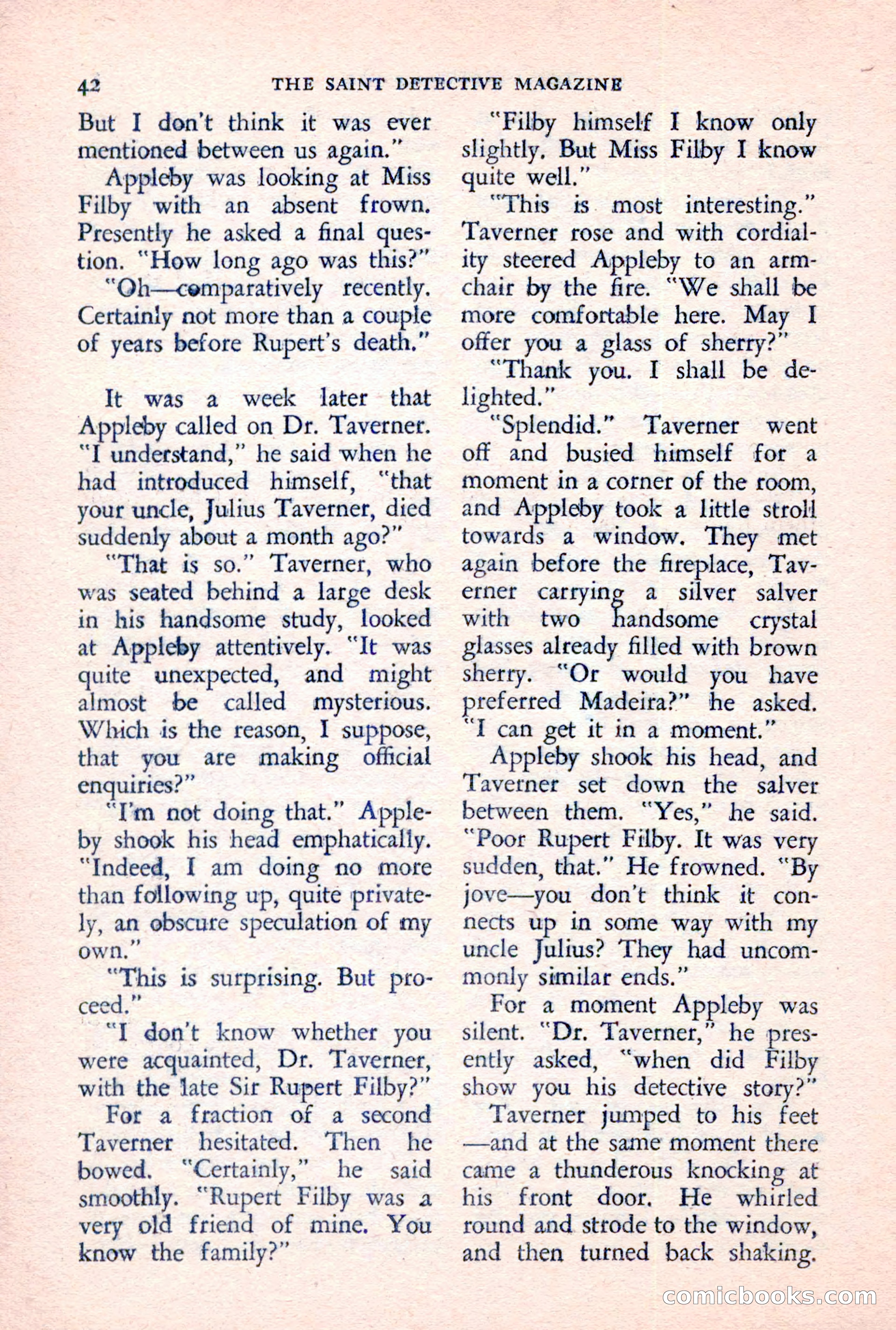 The Saint Detective Magazine, June 1957 — page 44 of 132