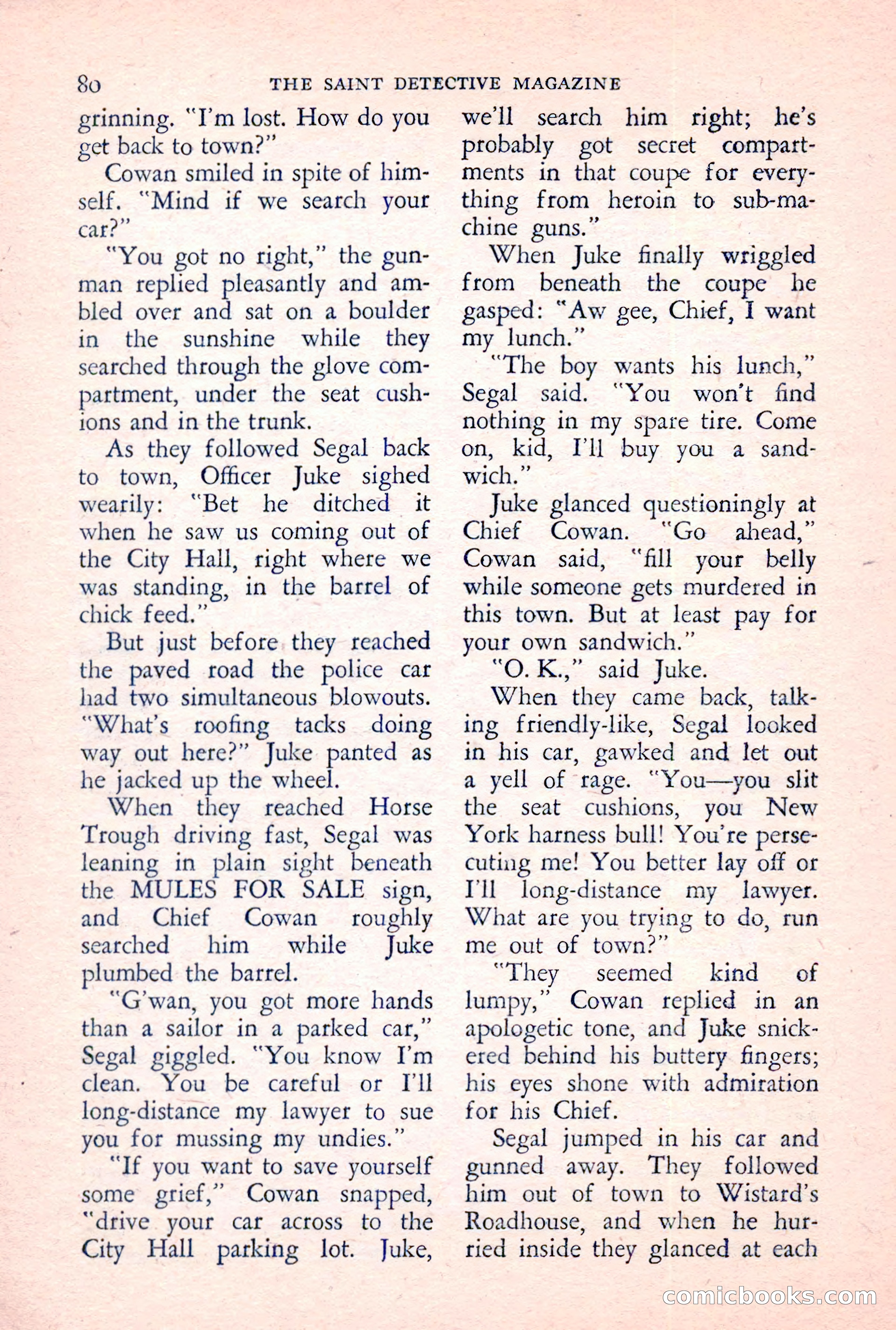 The Saint Detective Magazine, June 1957 — page 82 of 132