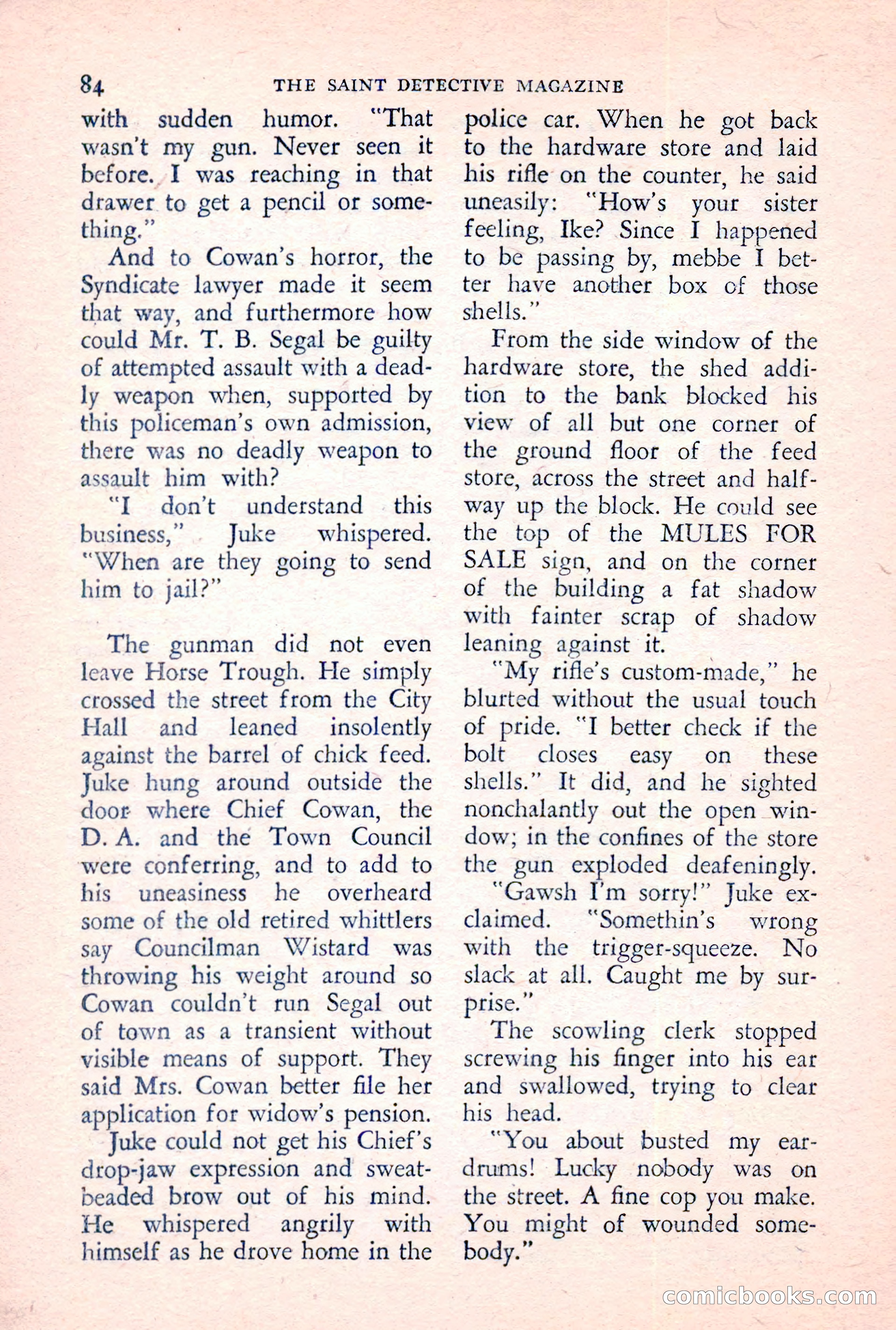 The Saint Detective Magazine, June 1957 — page 86 of 132