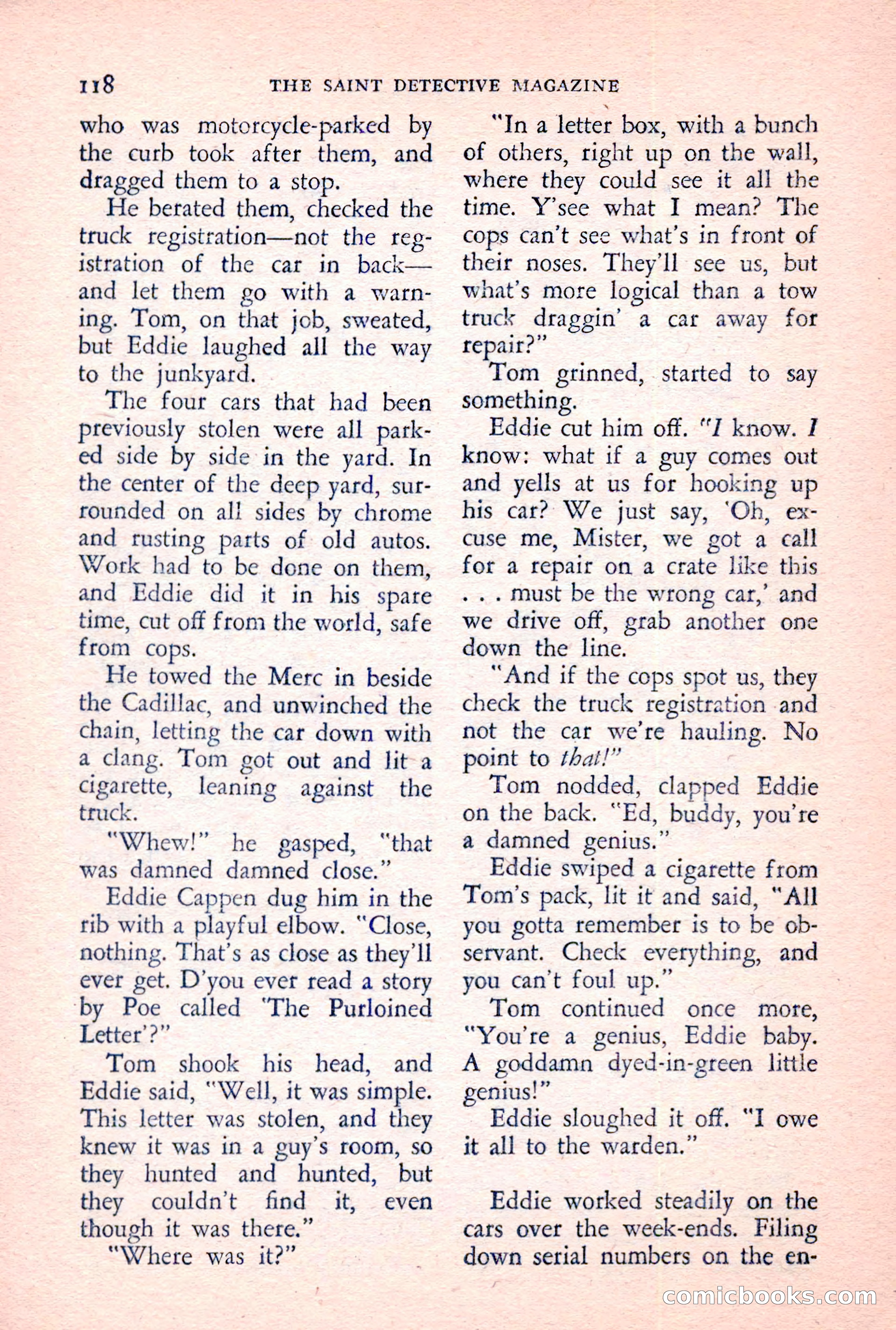 The Saint Detective Magazine, June 1957 — page 120 of 132