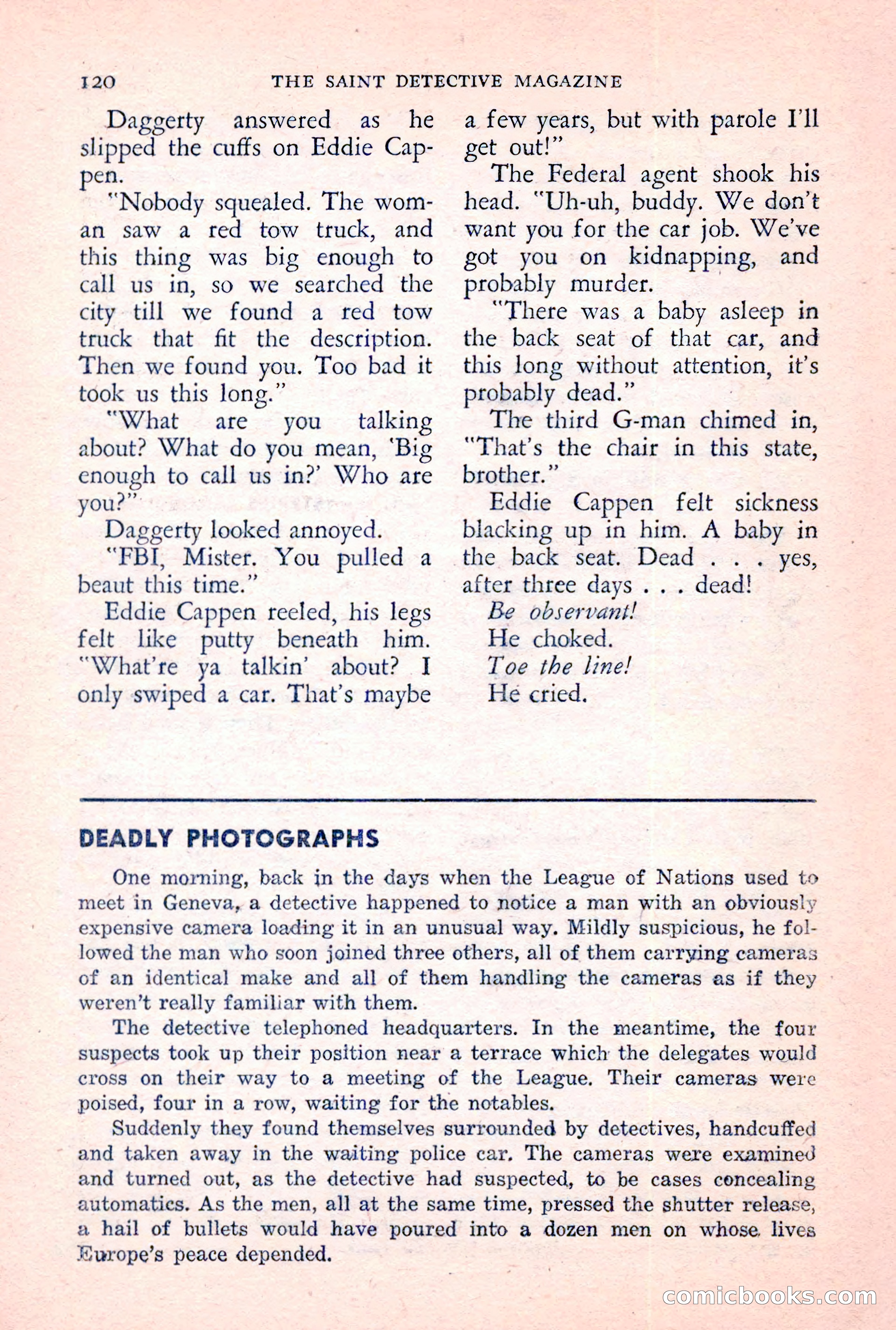 The Saint Detective Magazine, June 1957 — page 122 of 132