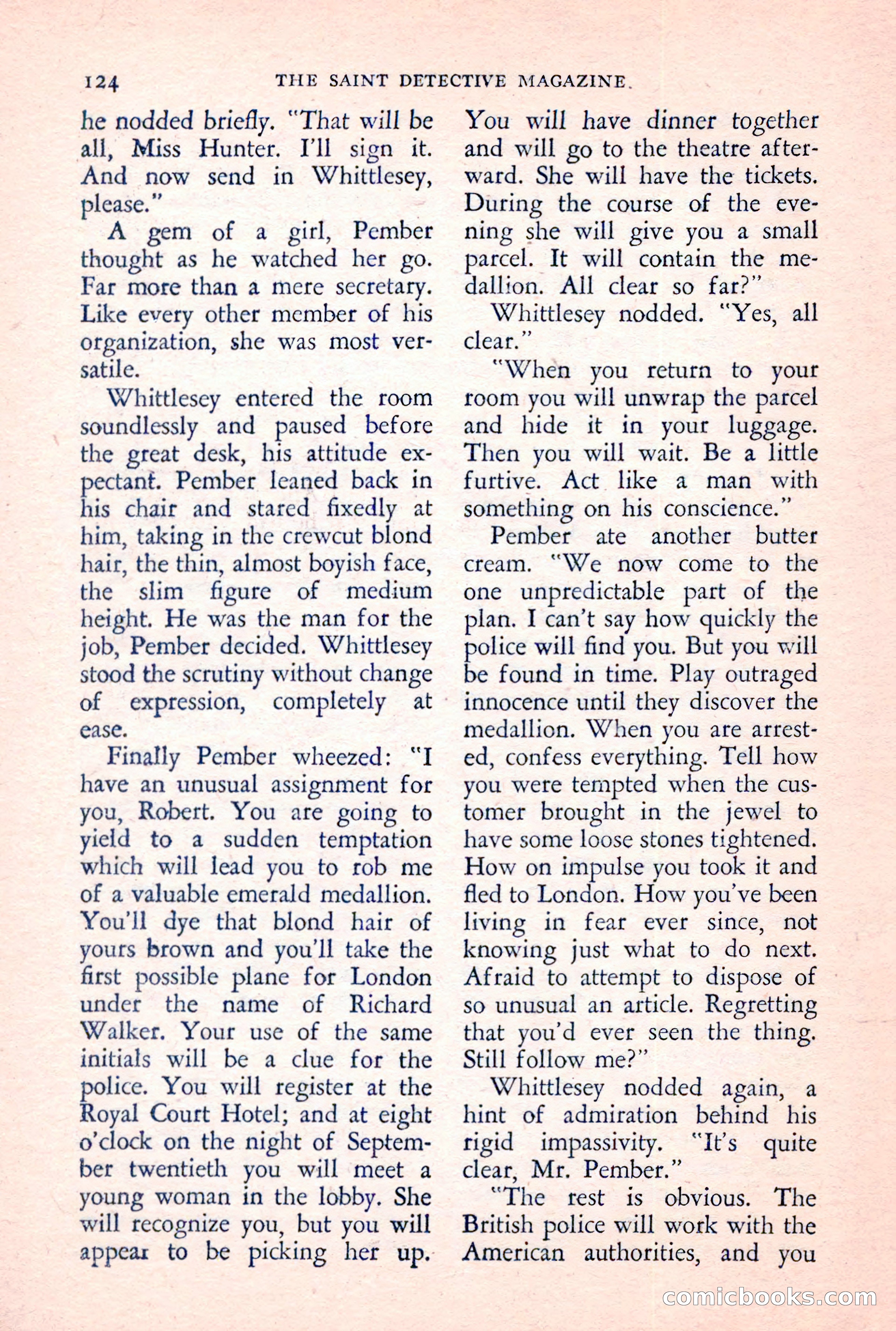The Saint Detective Magazine, June 1957 — page 126 of 132