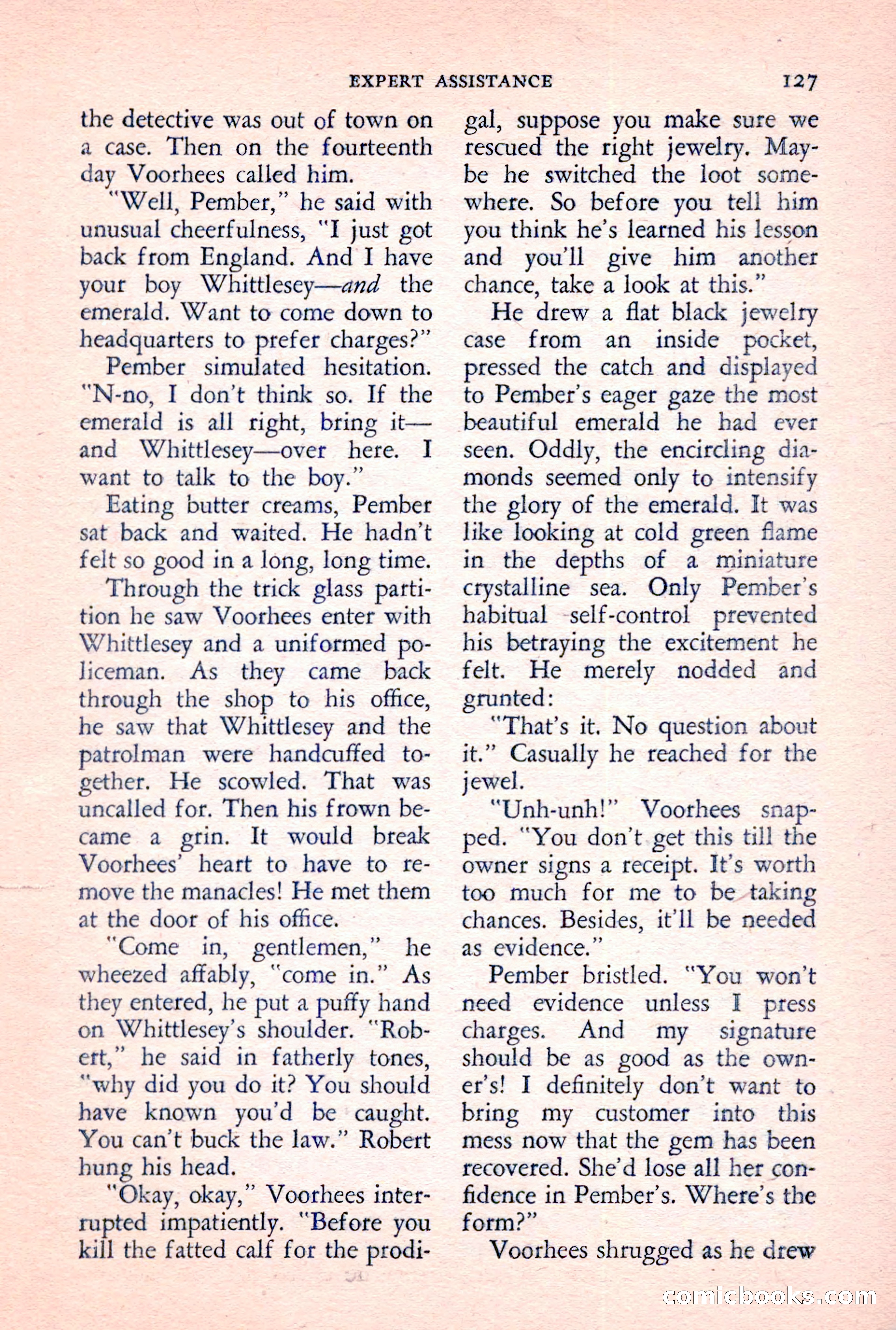 The Saint Detective Magazine, June 1957 — page 129 of 132