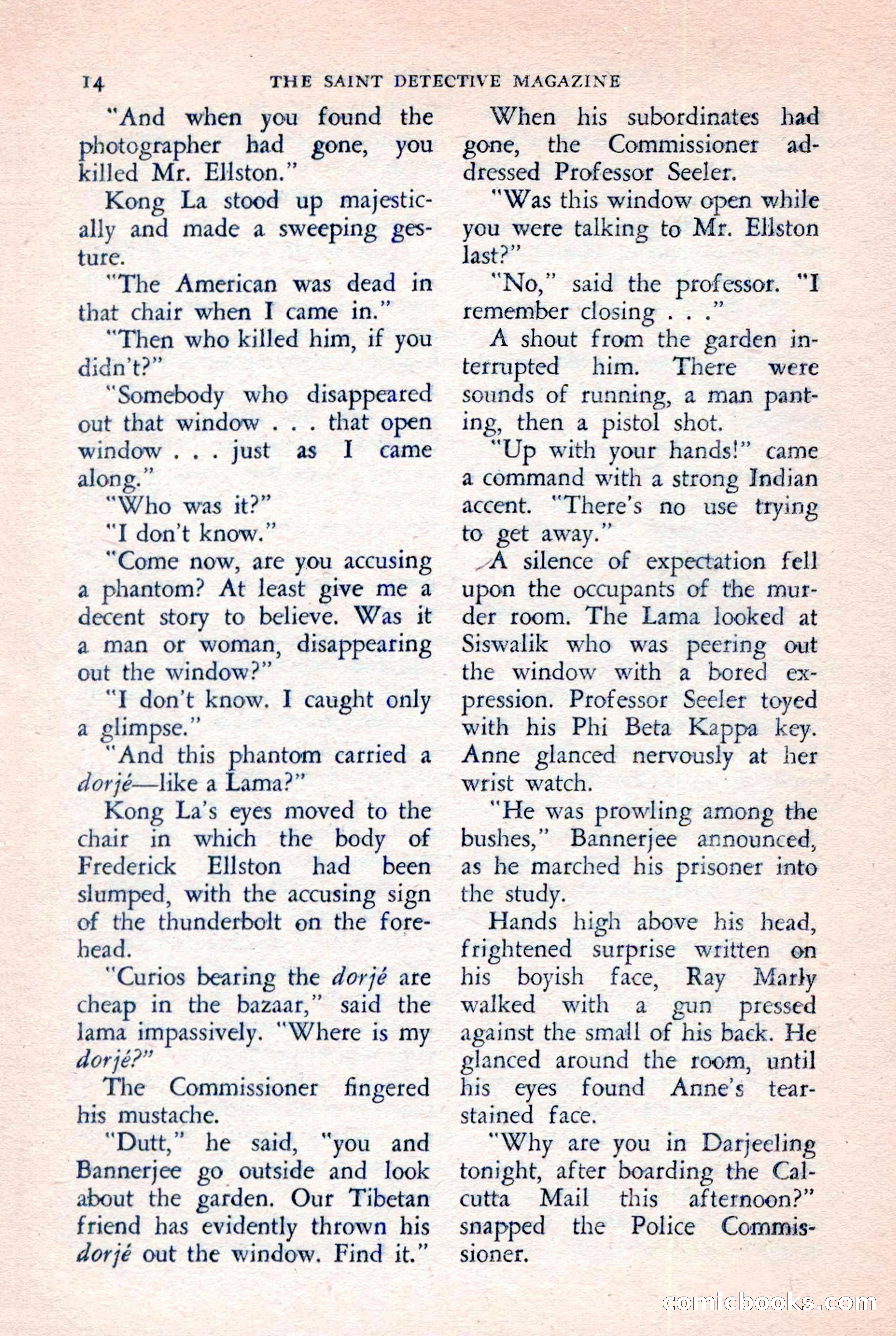 The Saint Detective Magazine, July 1957 — page 16 of 132