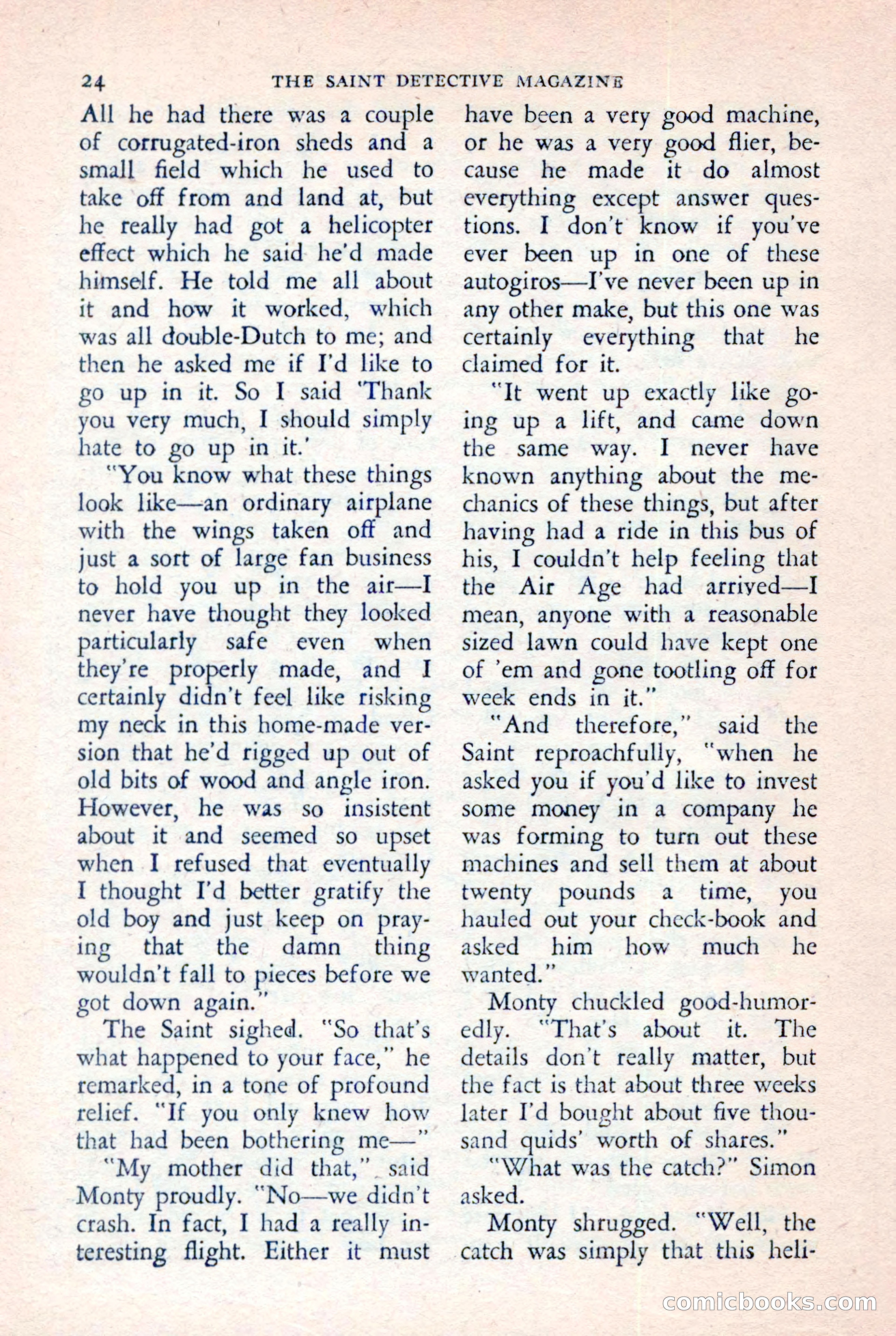 The Saint Detective Magazine, July 1957 — page 26 of 132
