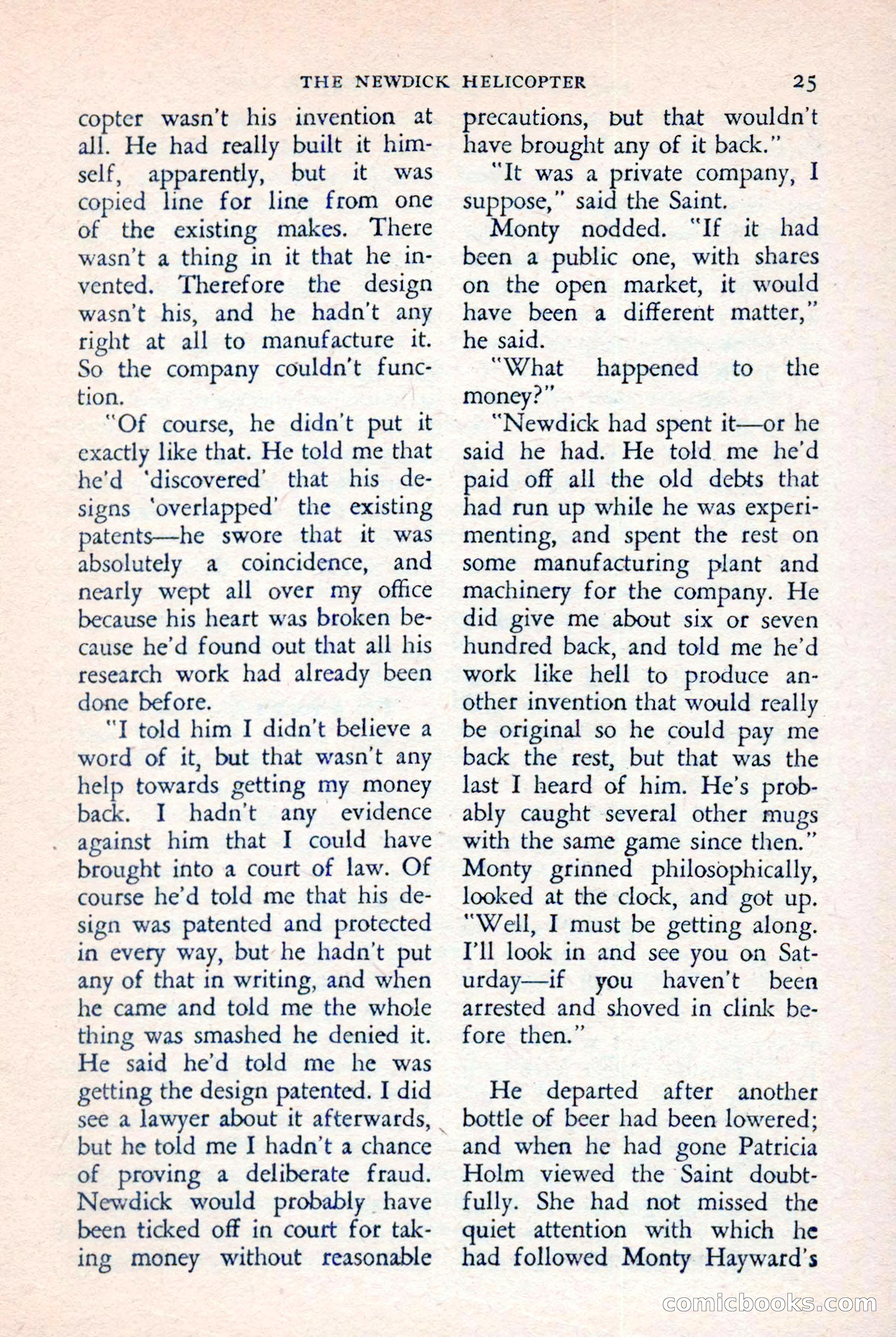 The Saint Detective Magazine, July 1957 — page 27 of 132