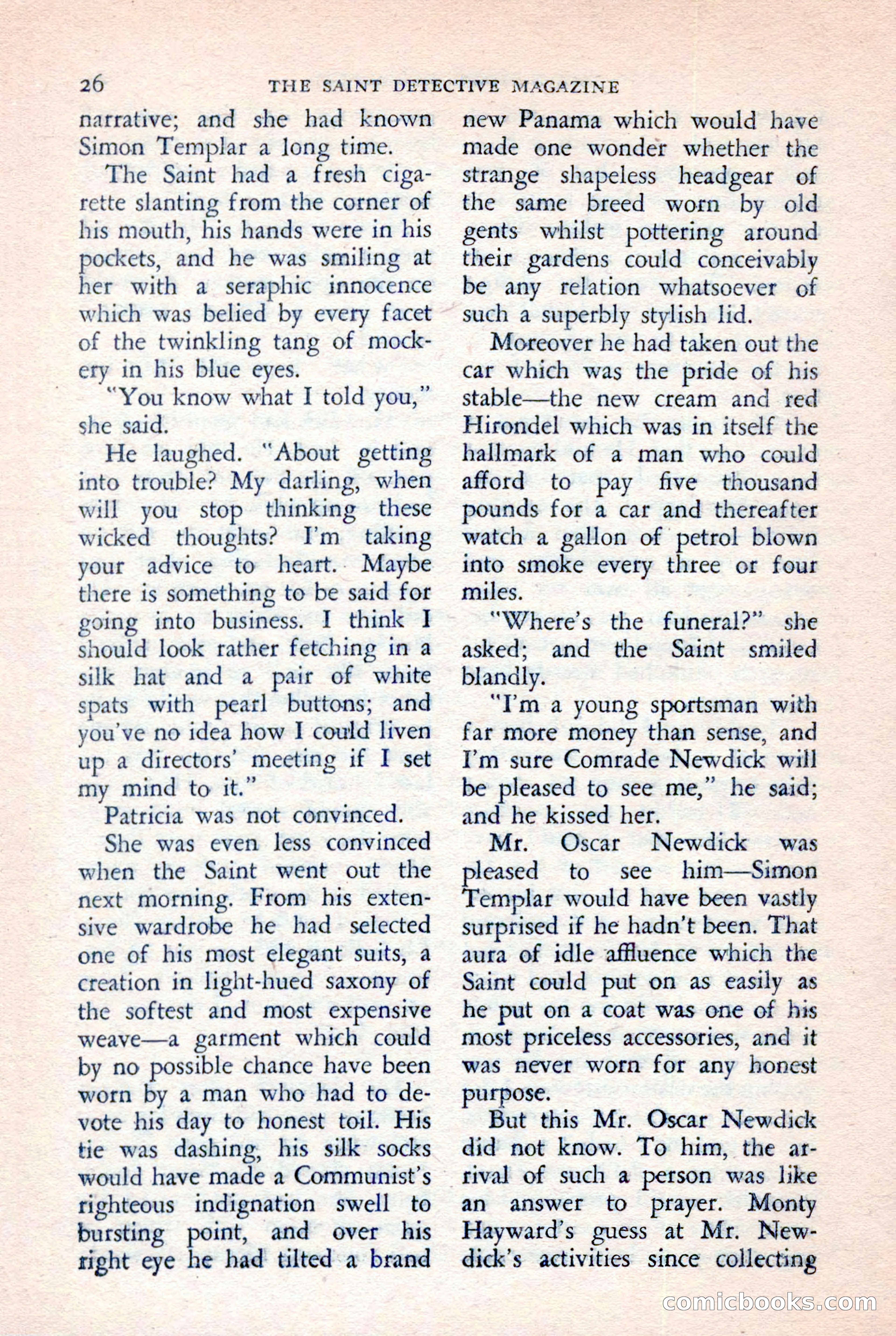 The Saint Detective Magazine, July 1957 — page 28 of 132