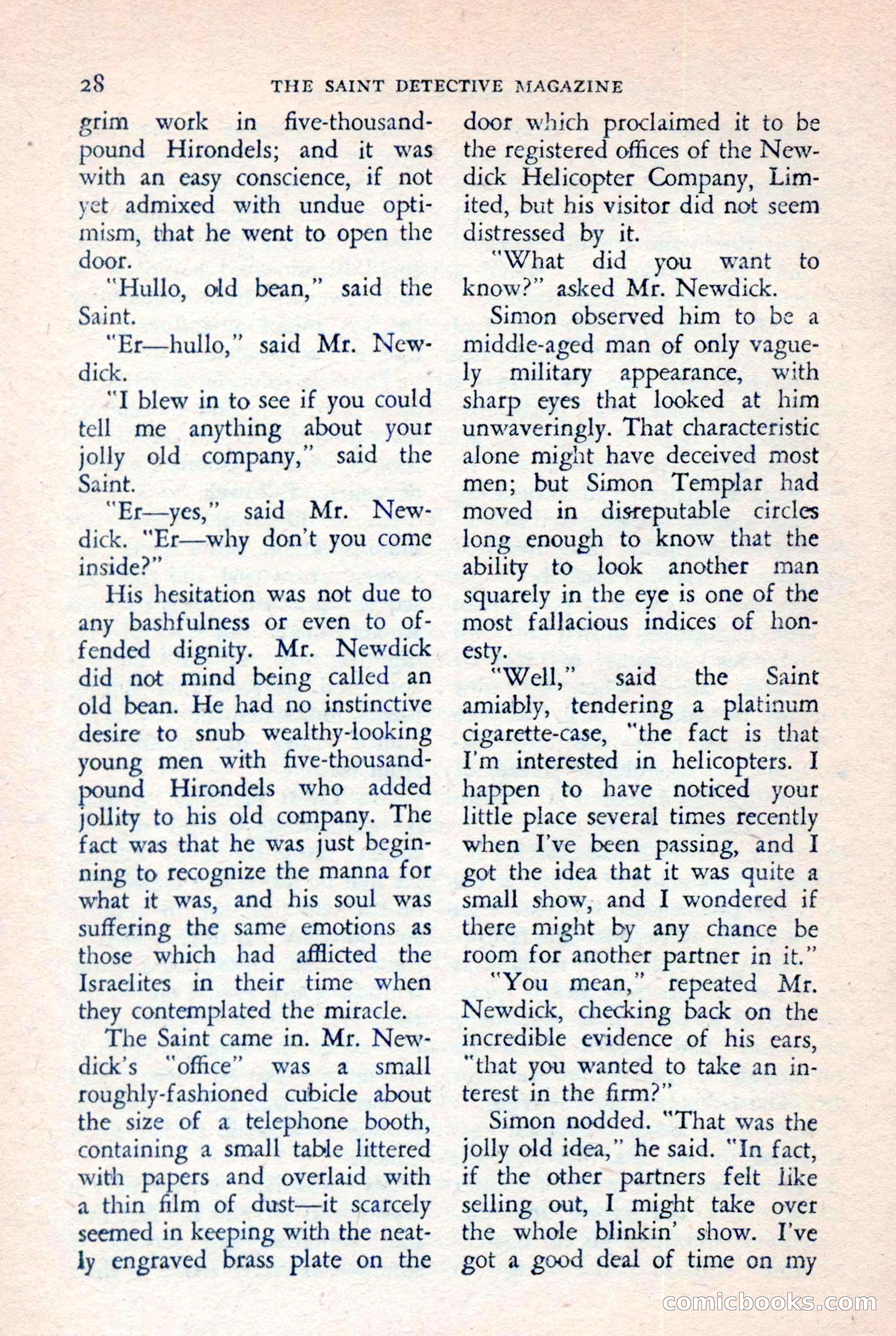 The Saint Detective Magazine, July 1957 — page 30 of 132