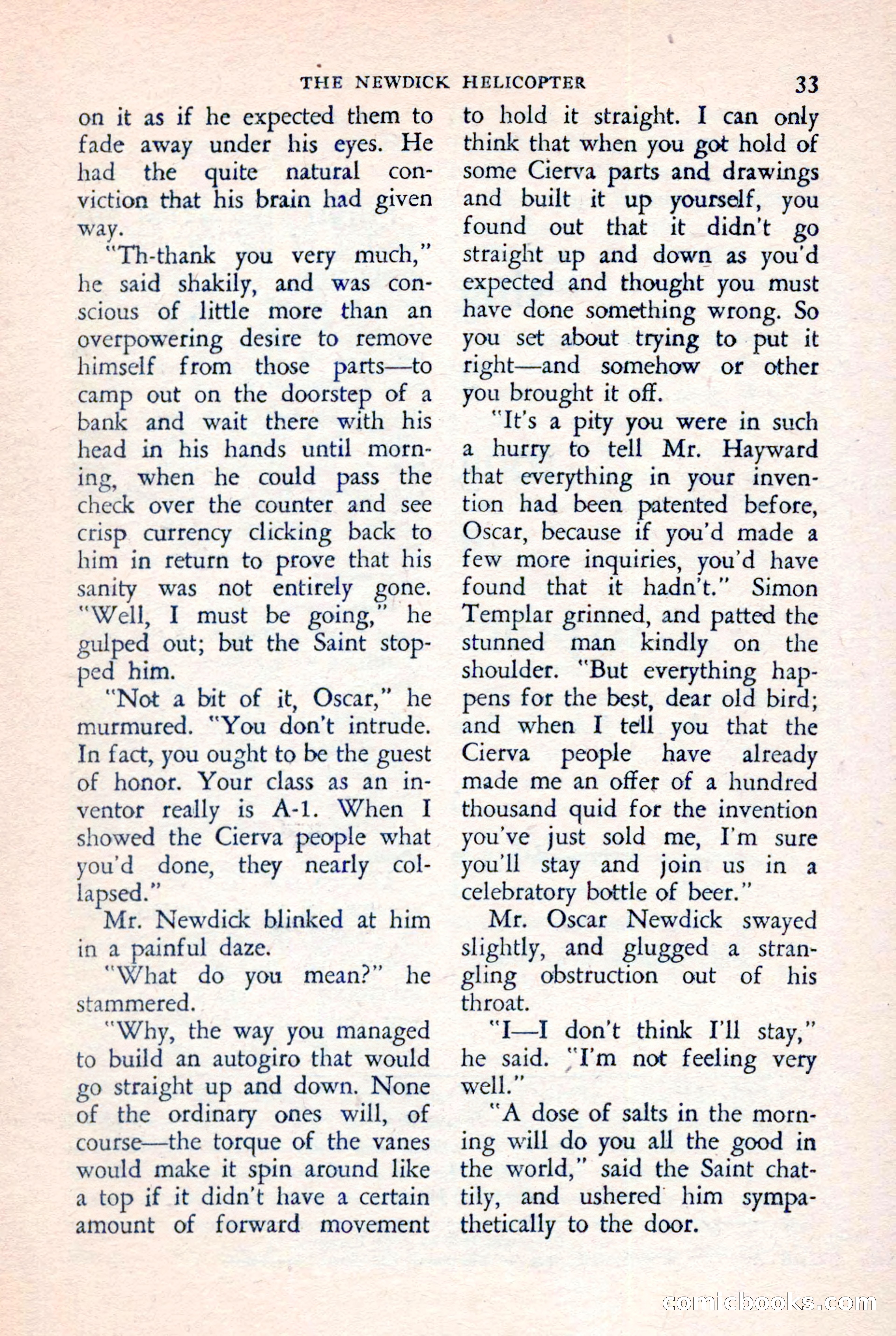 The Saint Detective Magazine, July 1957 — page 35 of 132