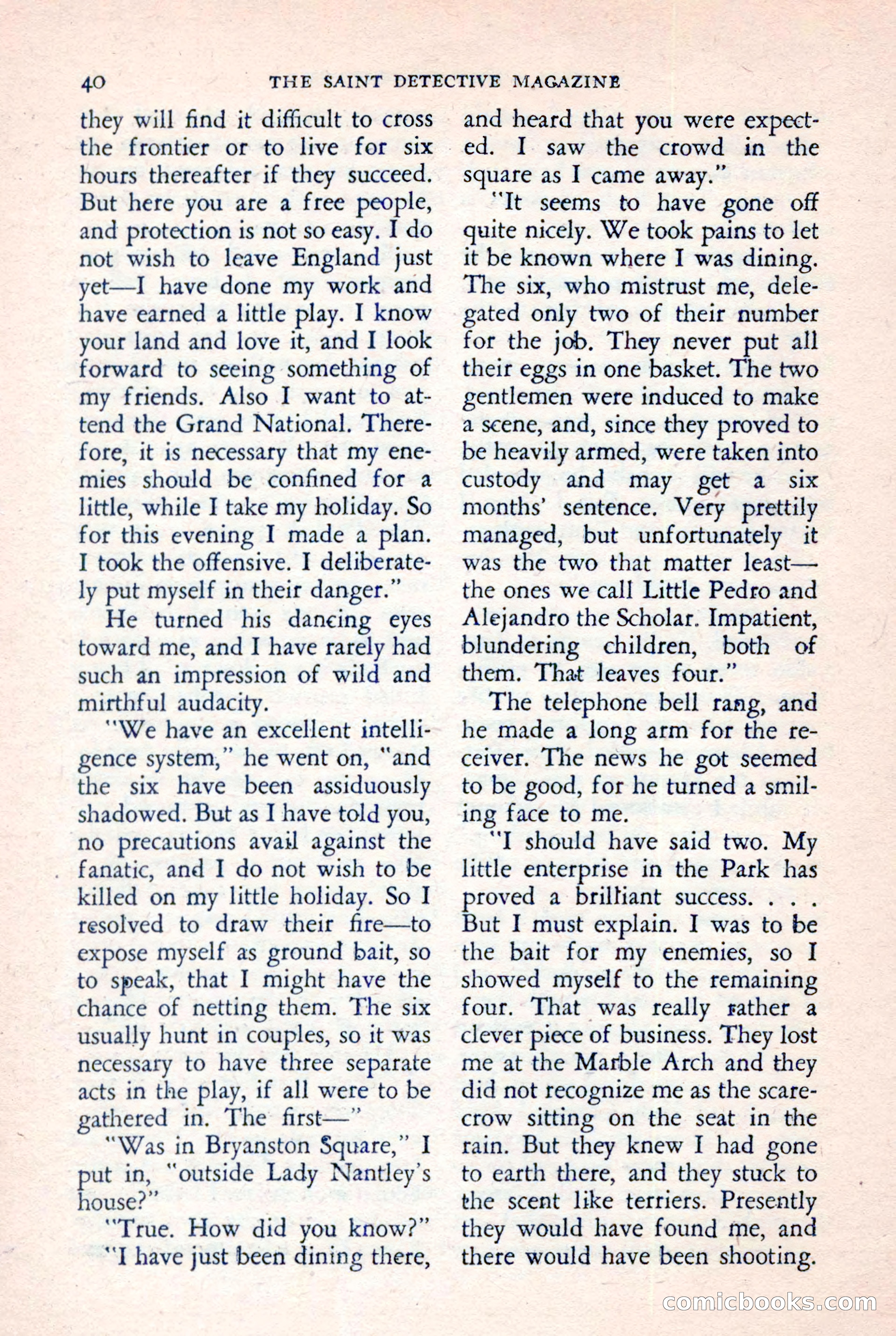 The Saint Detective Magazine, July 1957 — page 42 of 132