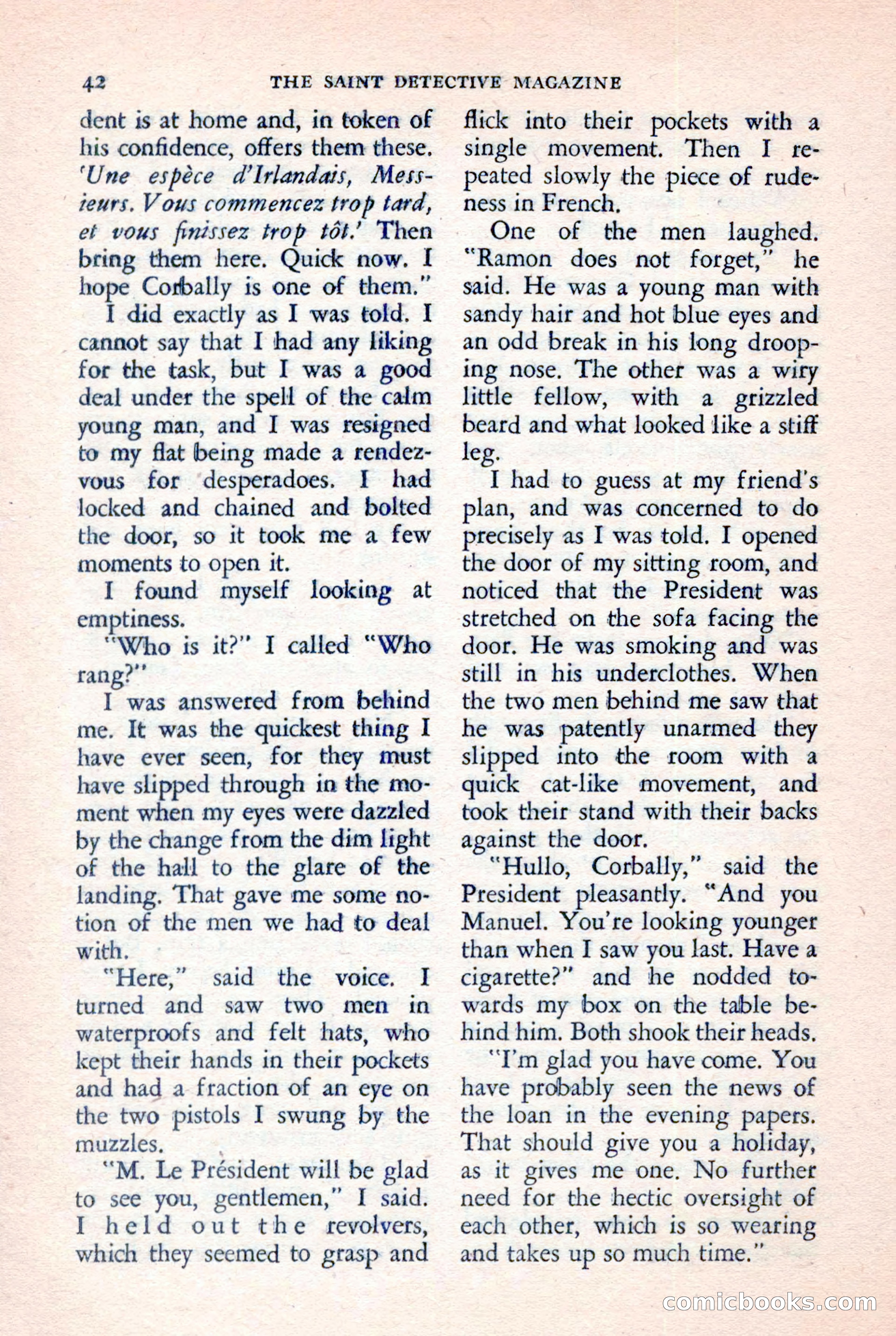 The Saint Detective Magazine, July 1957 — page 44 of 132