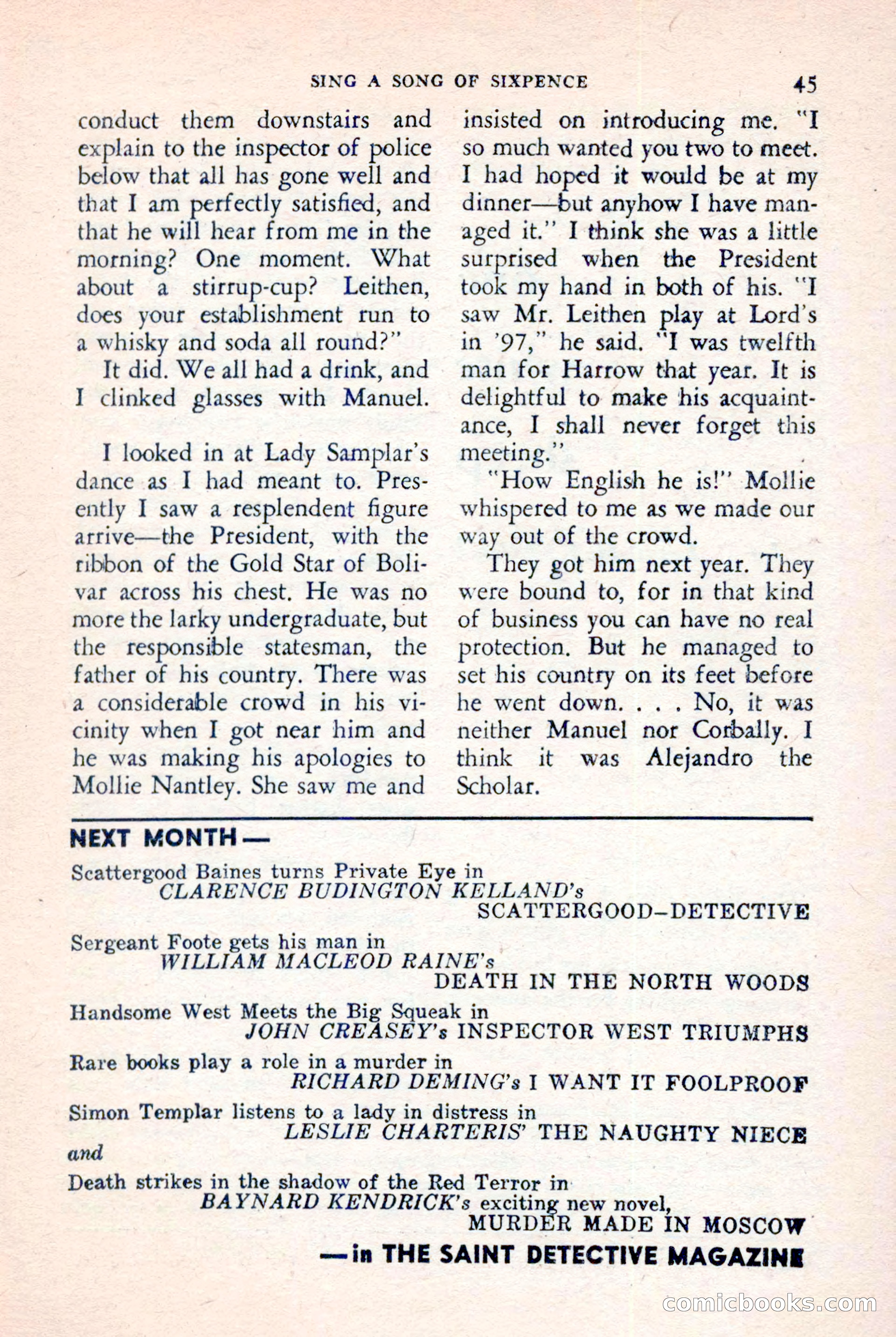 The Saint Detective Magazine, July 1957 — page 47 of 132