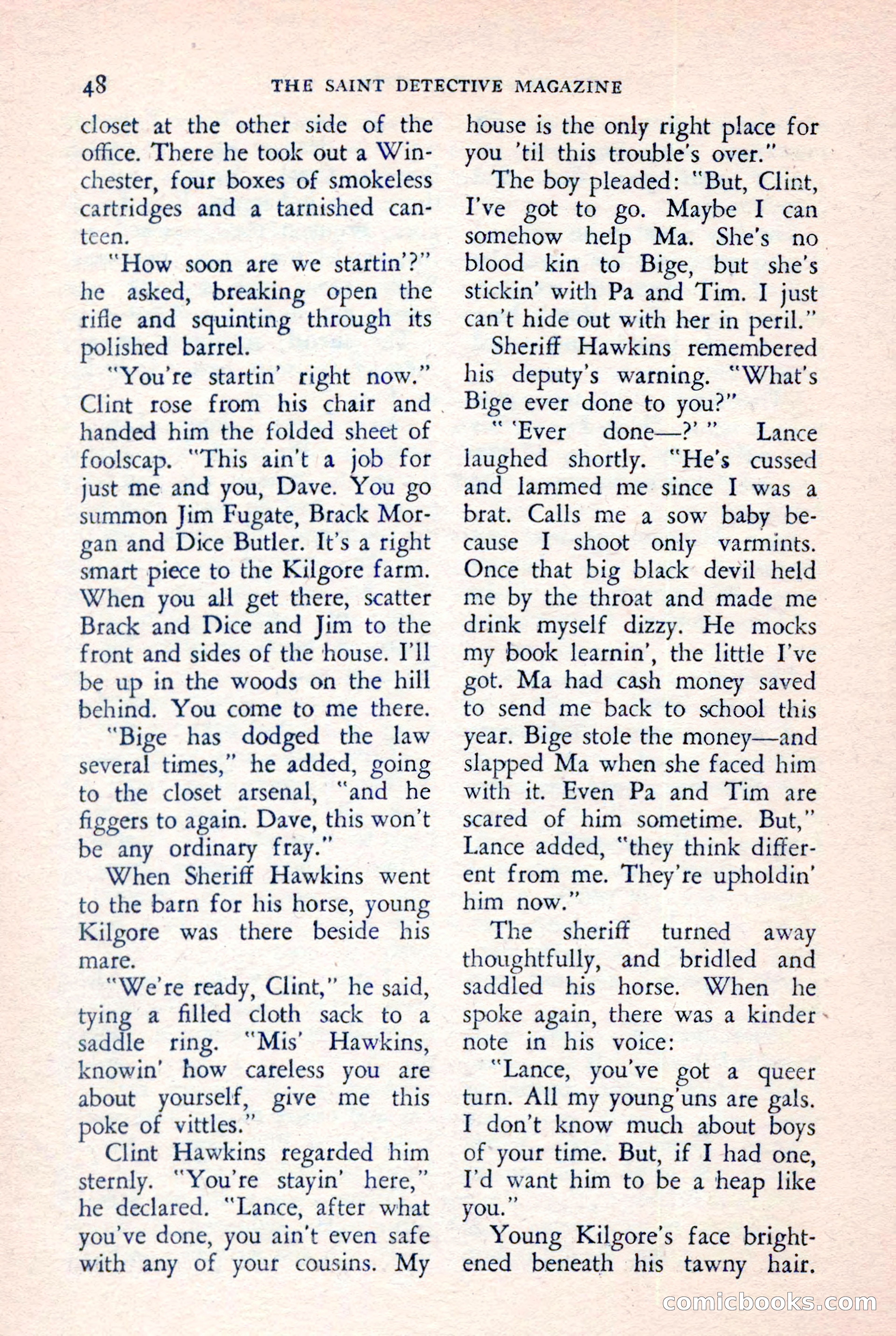 The Saint Detective Magazine, July 1957 — page 50 of 132