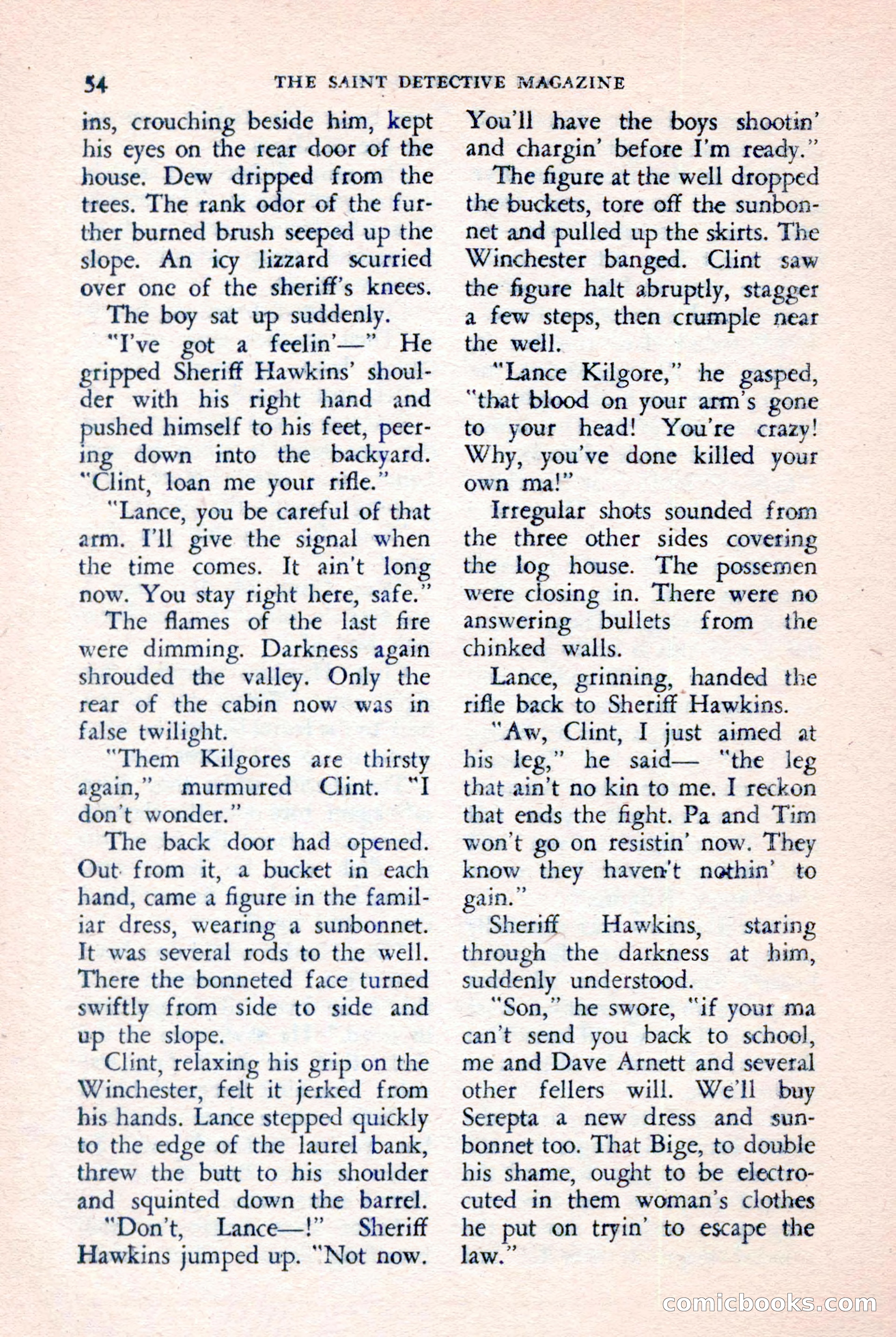 The Saint Detective Magazine, July 1957 — page 56 of 132