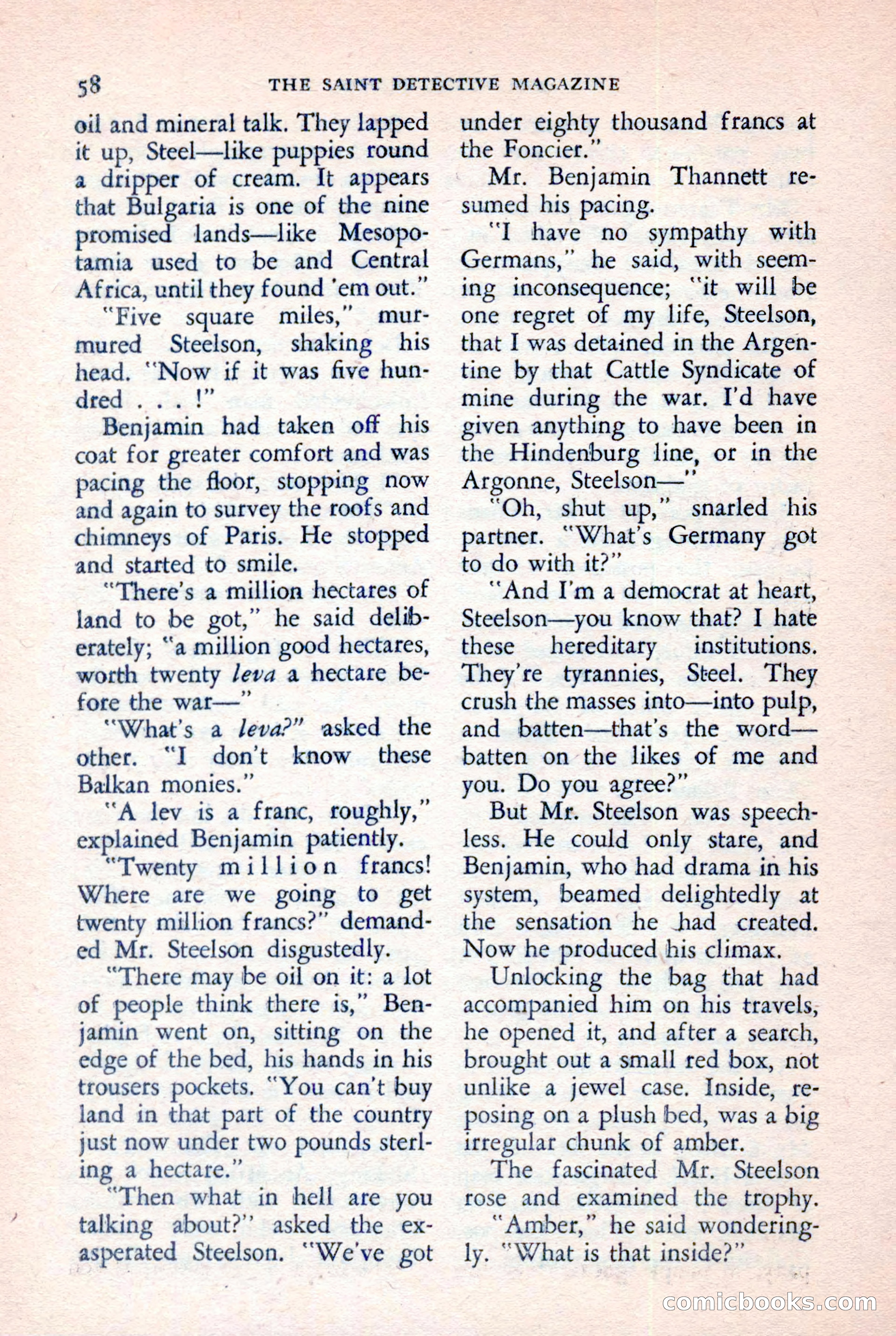 The Saint Detective Magazine, July 1957 — page 60 of 132
