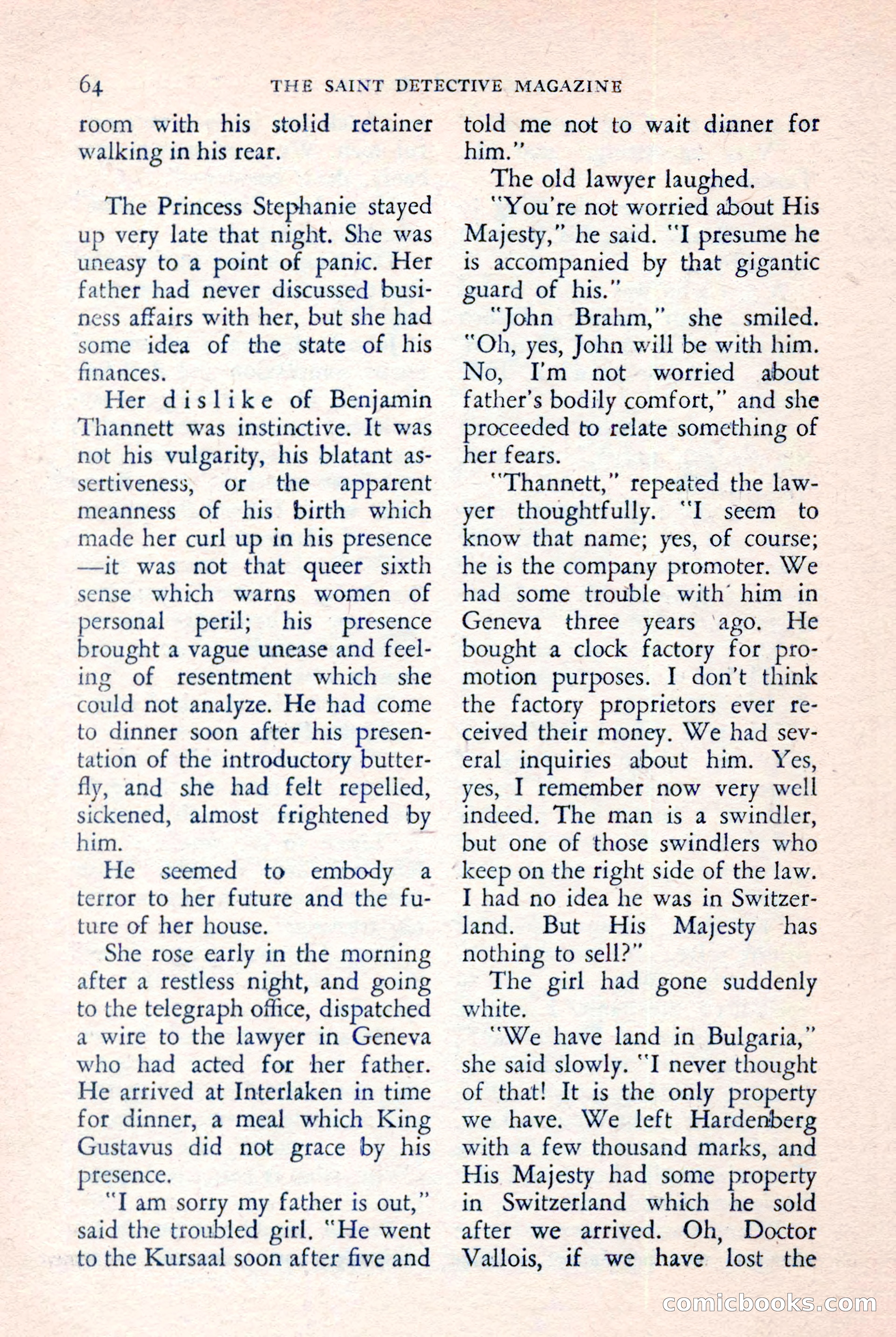 The Saint Detective Magazine, July 1957 — page 66 of 132
