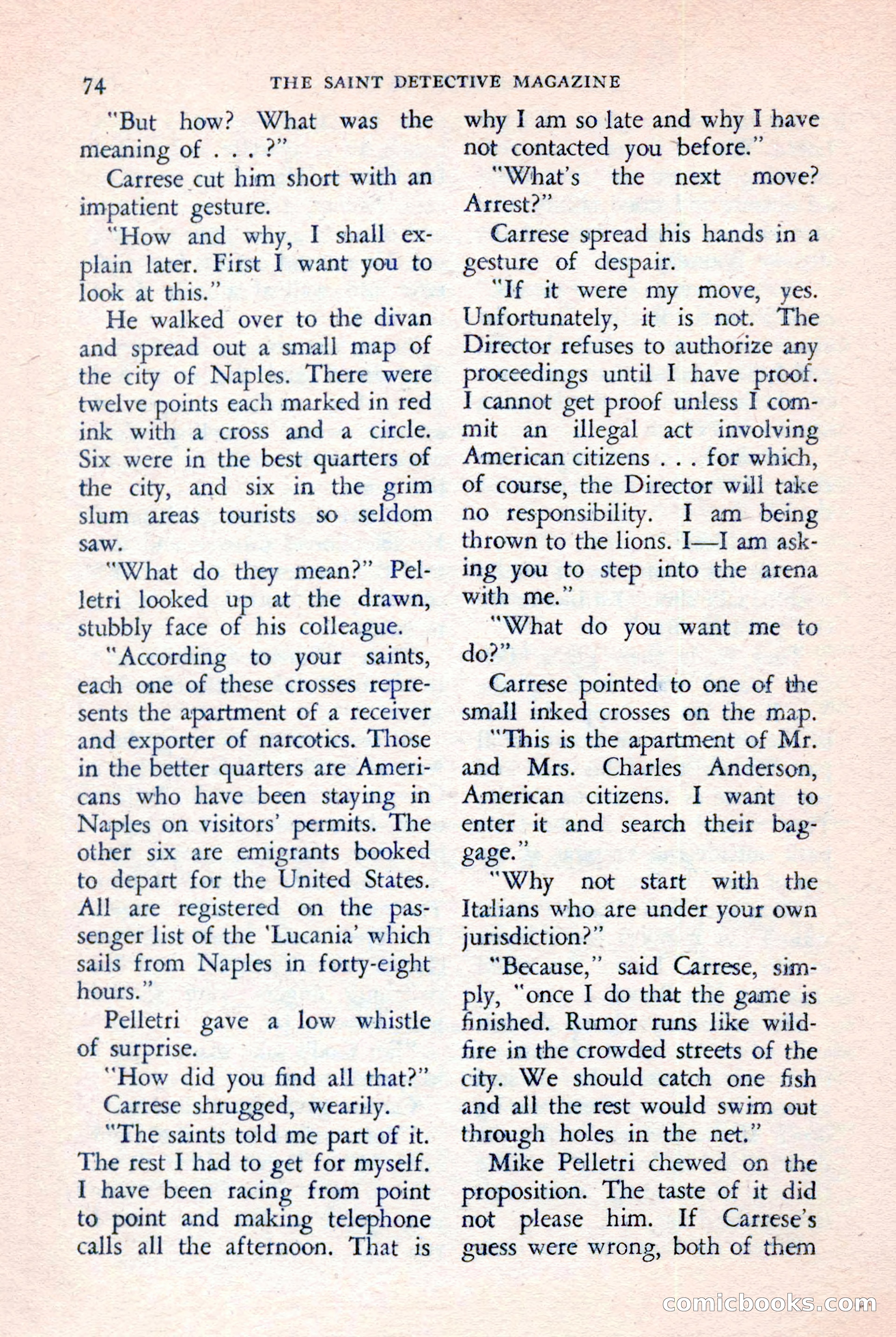 The Saint Detective Magazine, July 1957 — page 76 of 132