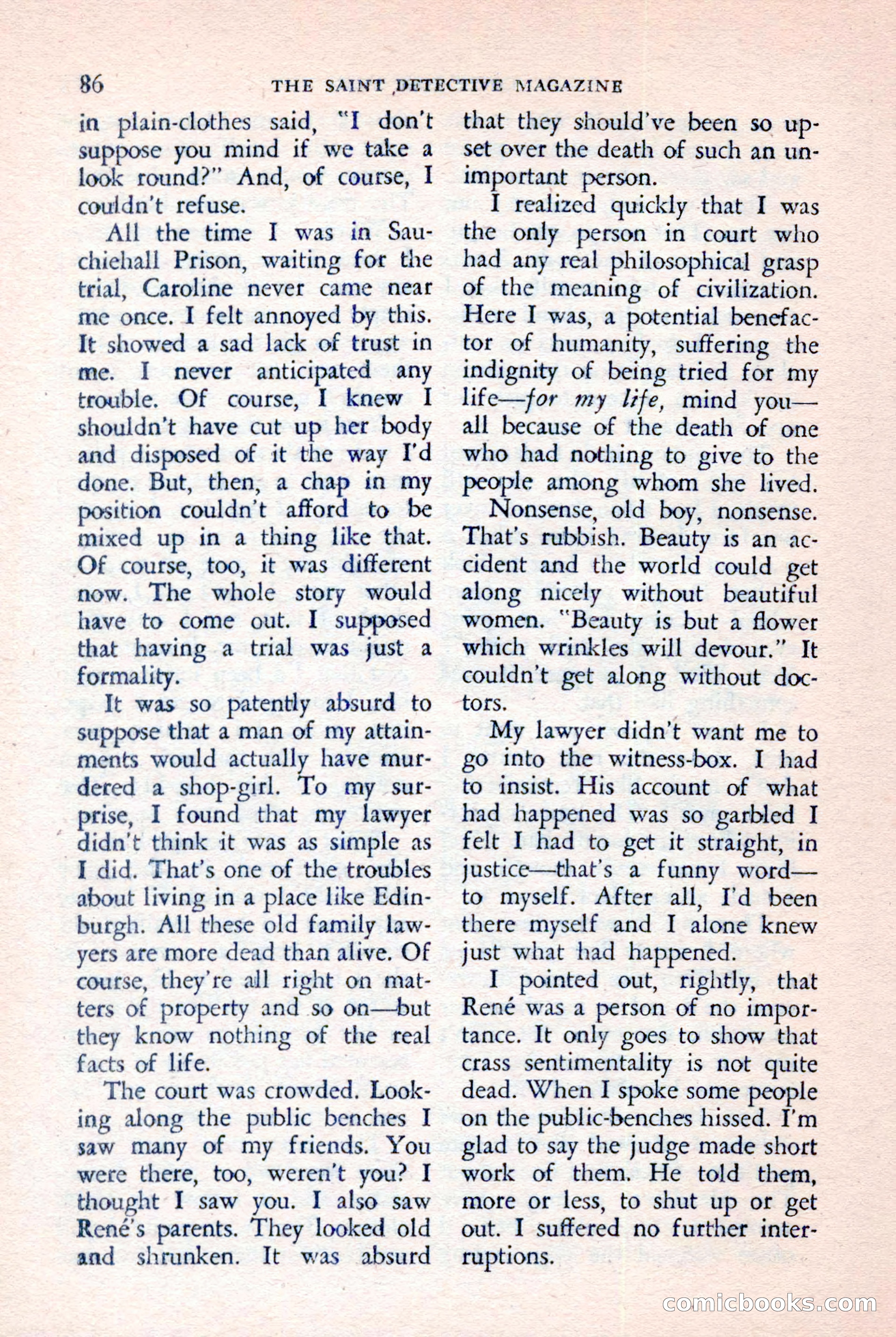 The Saint Detective Magazine, July 1957 — page 88 of 132