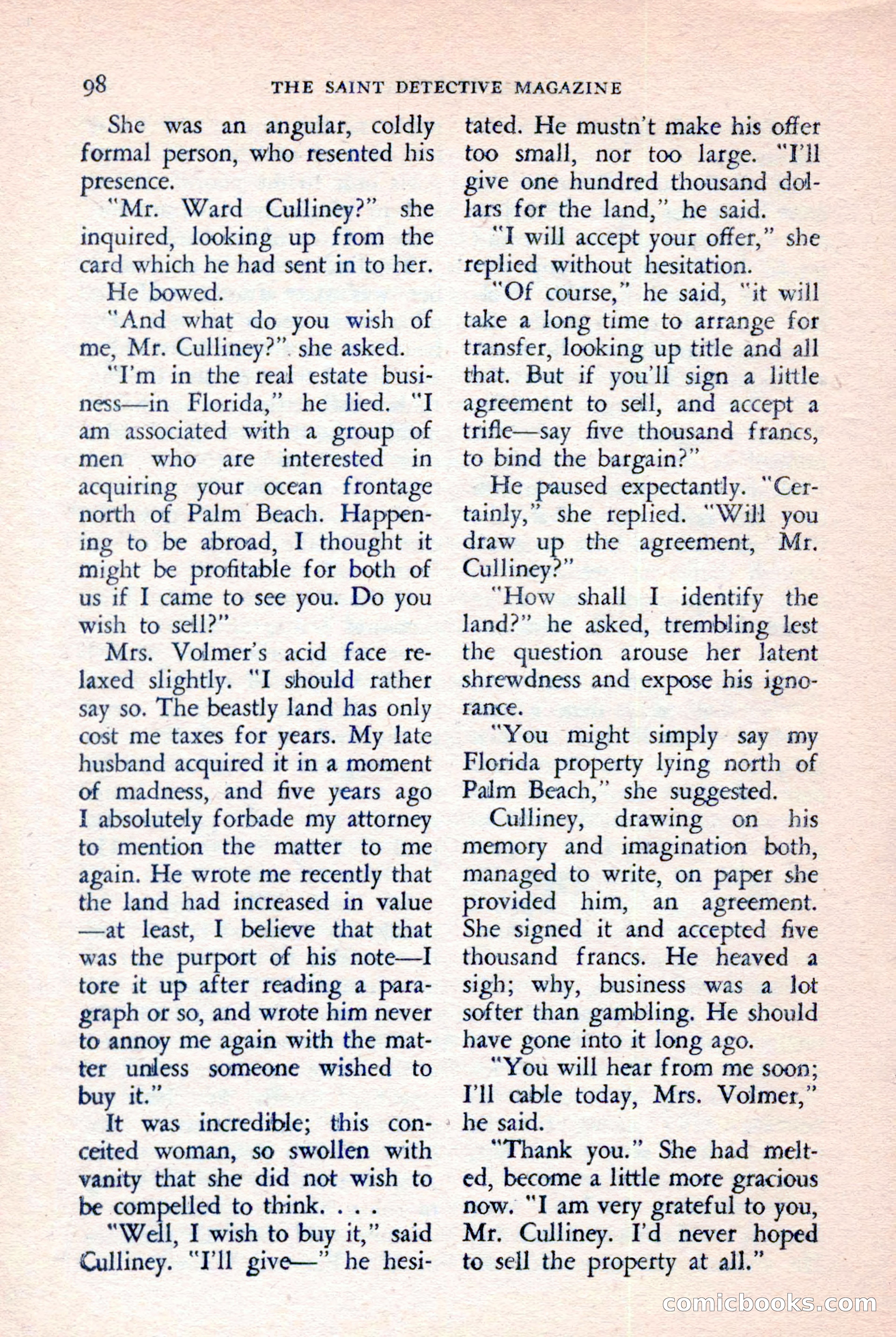 The Saint Detective Magazine, July 1957 — page 100 of 132