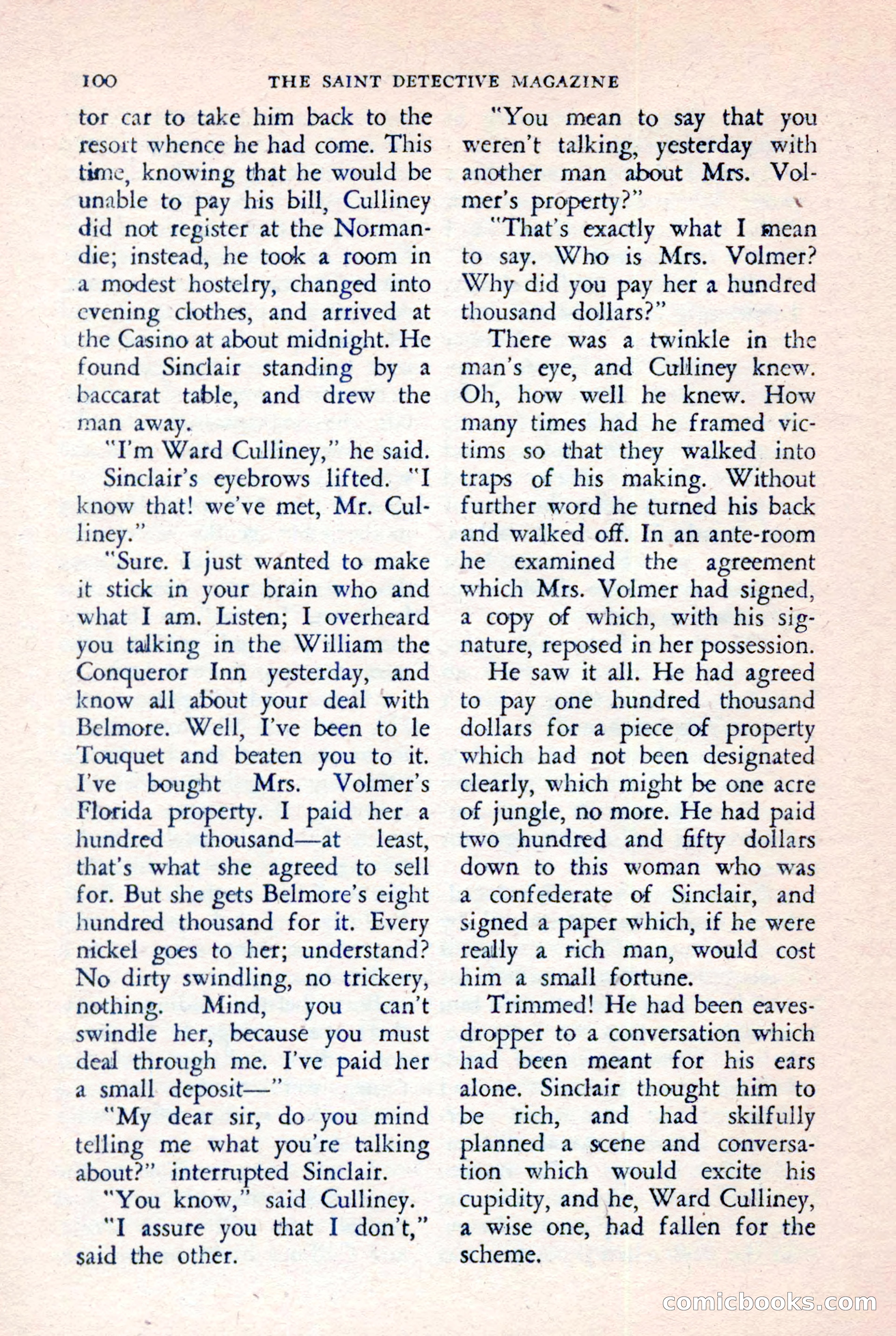 The Saint Detective Magazine, July 1957 — page 102 of 132