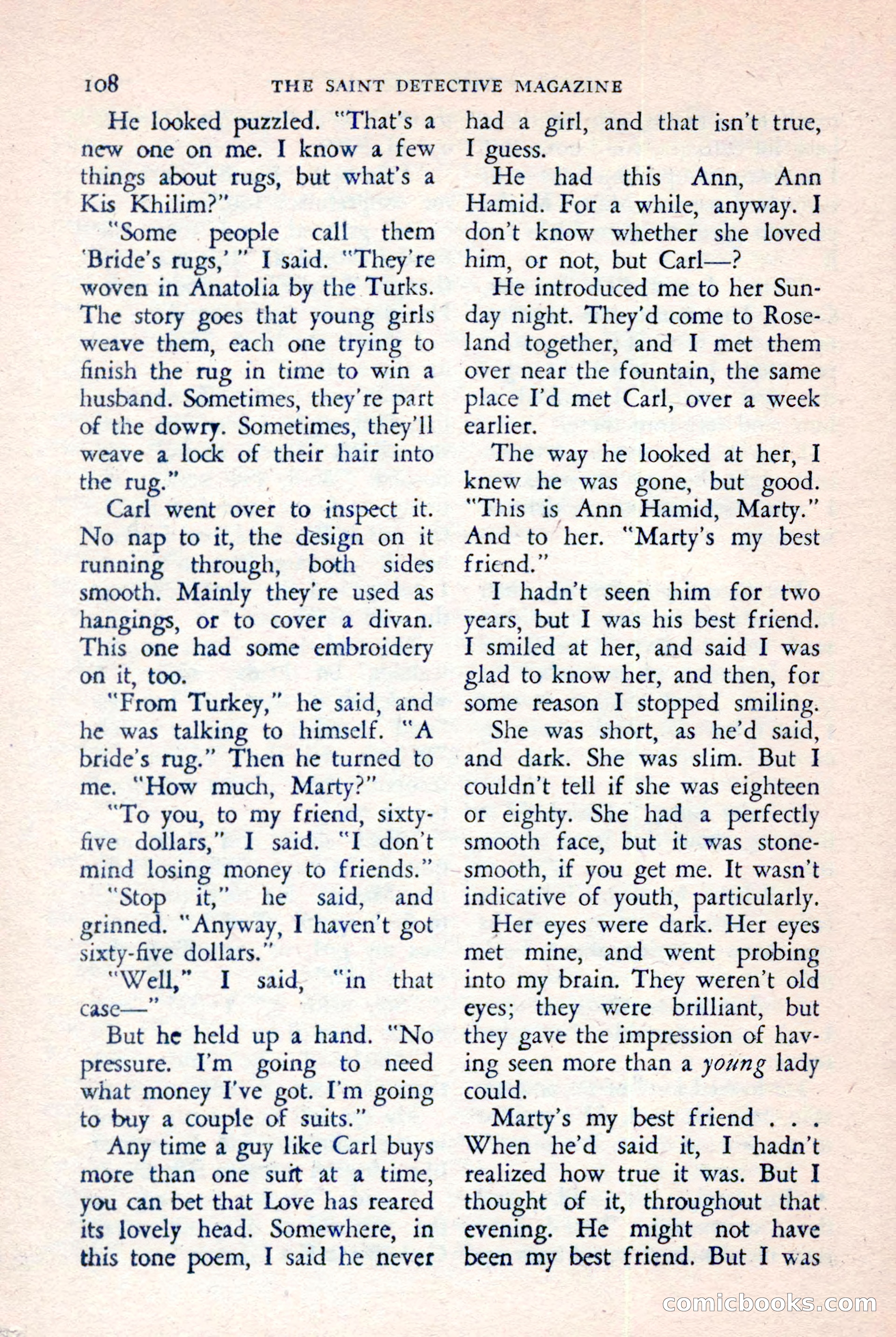 The Saint Detective Magazine, July 1957 — page 110 of 132