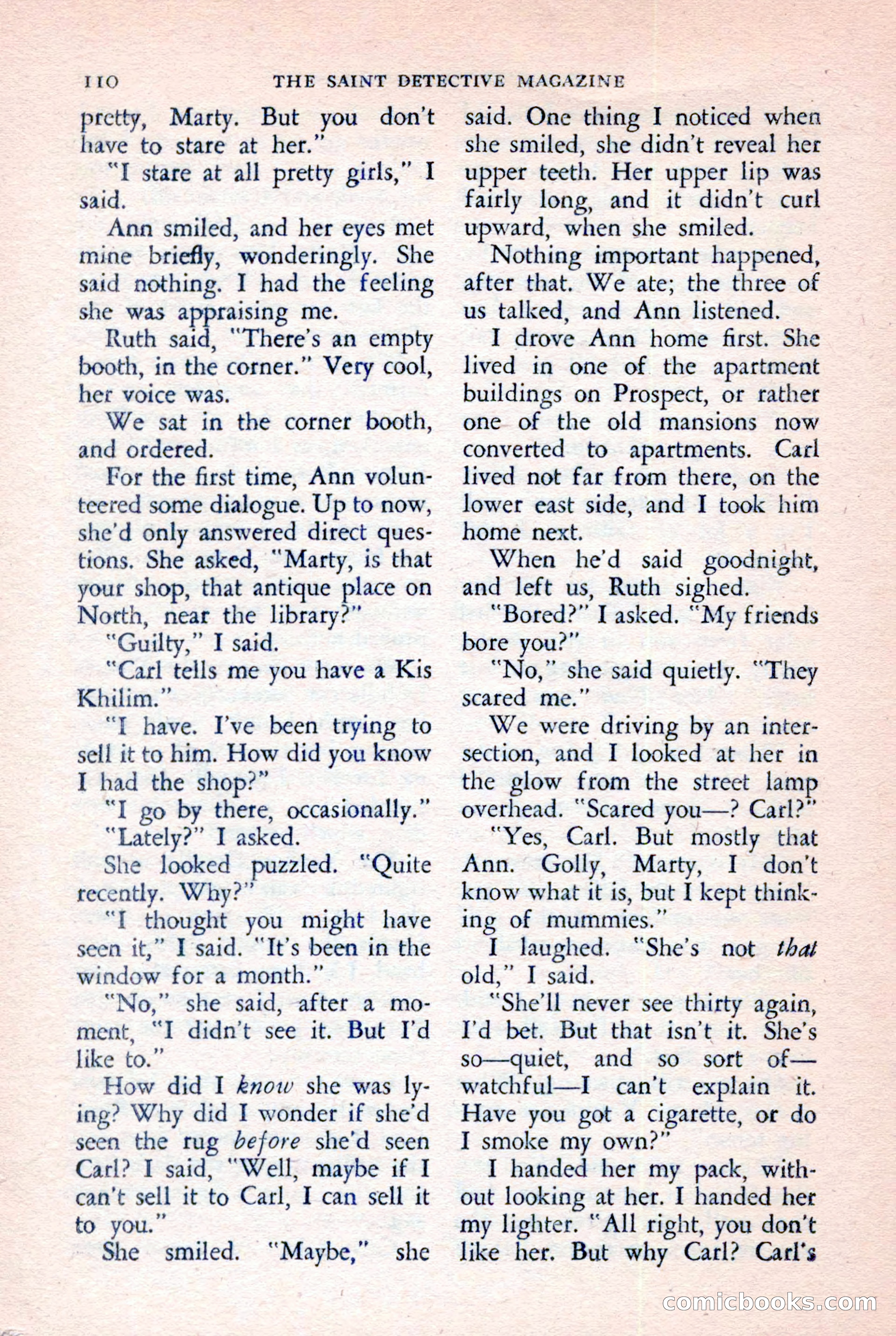 The Saint Detective Magazine, July 1957 — page 112 of 132