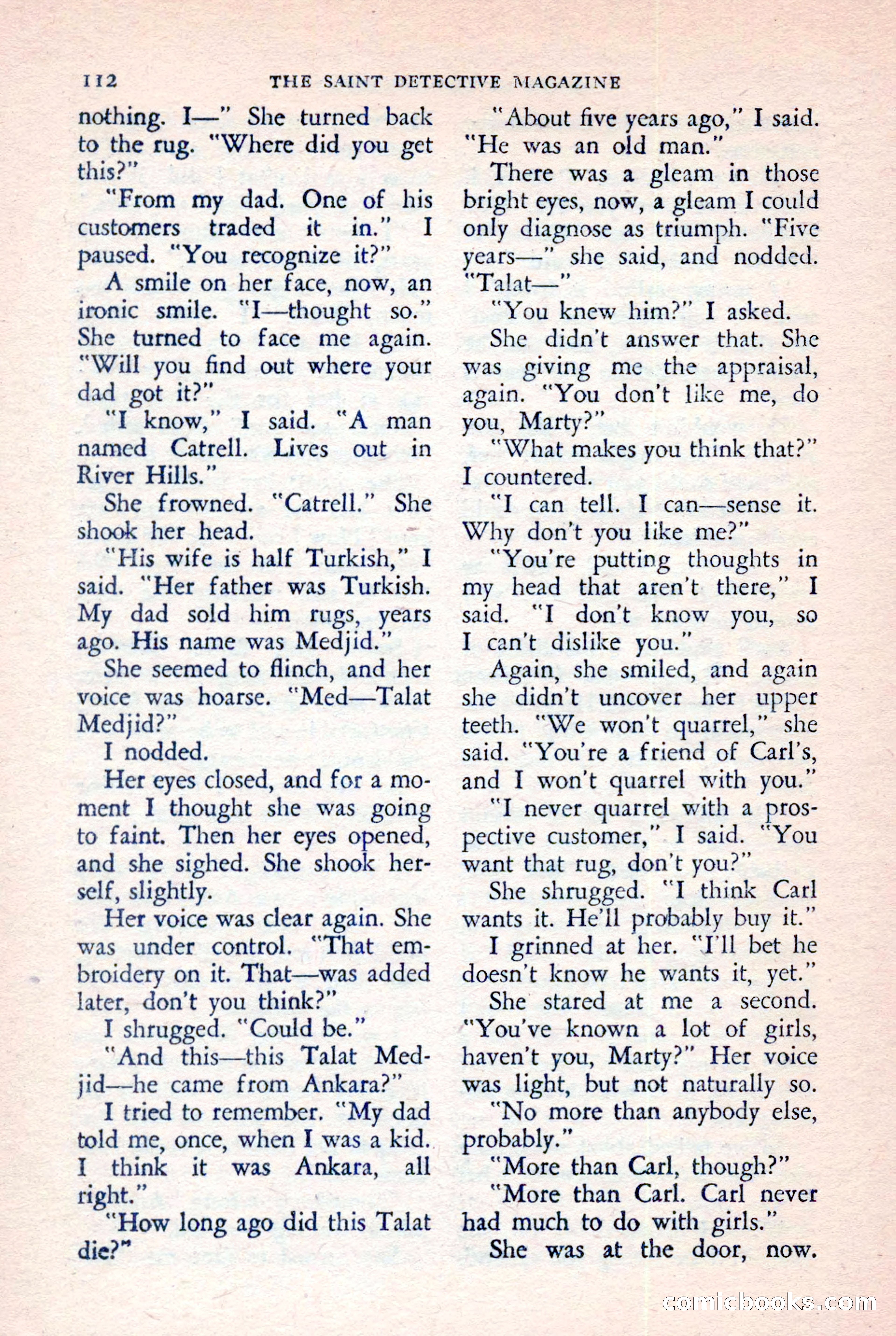 The Saint Detective Magazine, July 1957 — page 114 of 132